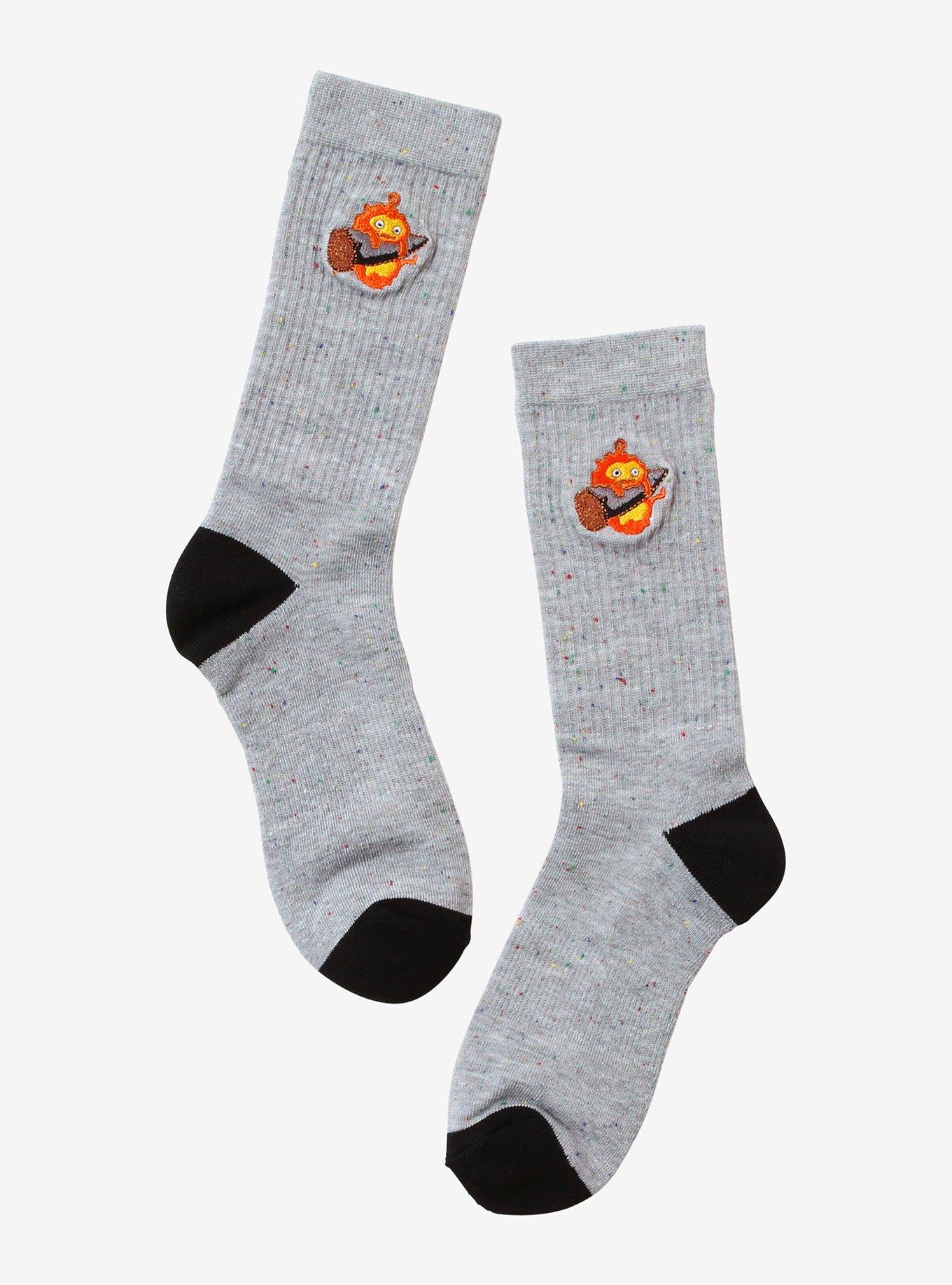 Studio Ghibli® Howl's Moving Castle Calcifer Crew Socks, , hi-res