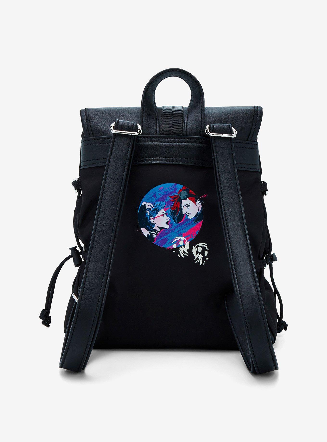 Arcane Graffiti Glow-In-The-Dark Slouch Mini Backpack, , alternate