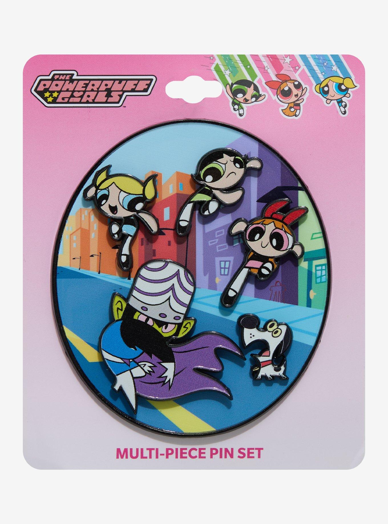 The Powerpuff Girls Fight Scenic Enamel Pin Set &mdash; BoxLunch Exclusive, , alternate