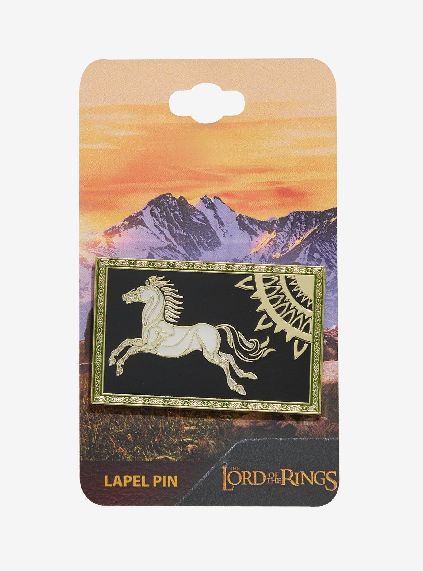 The Lord of the Rings Rohan Banner Enamel Pin — BoxLunch Exclusive, , hi-res