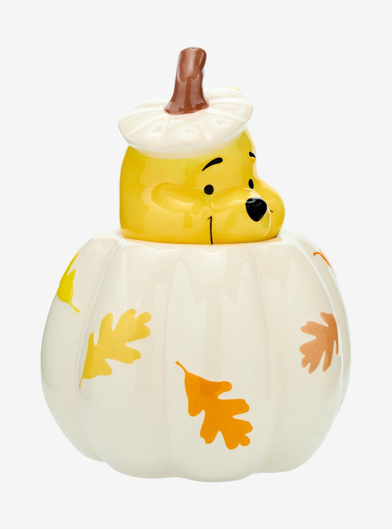 Disney Winnie the Pooh Figural White Pumpkin Cookie Jar - BoxLunch Exclusive, , alternate