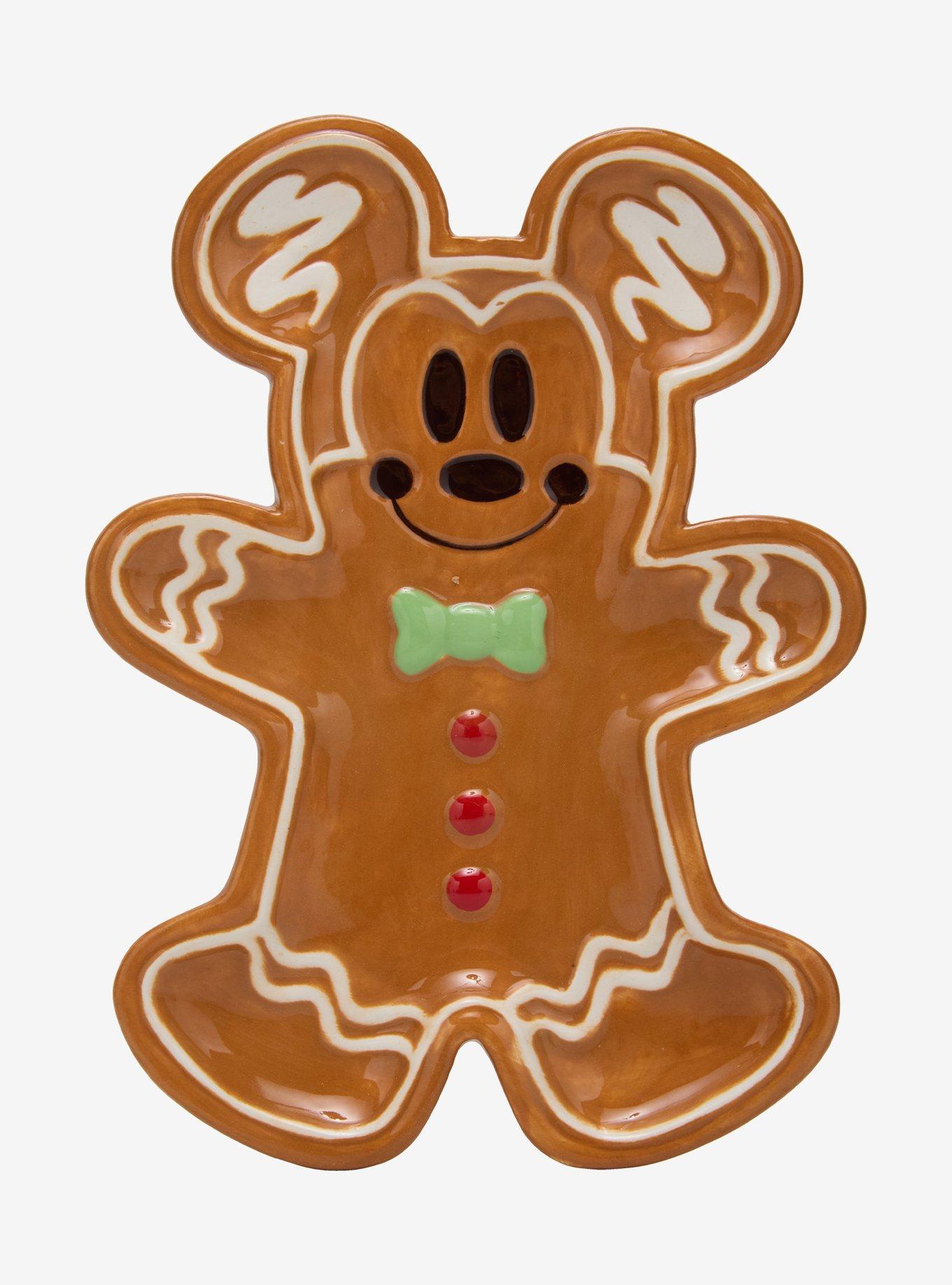 Disney Mickey Mouse Gingerbread Treat Plate Set — BoxLunch Exclusive, , hi-res