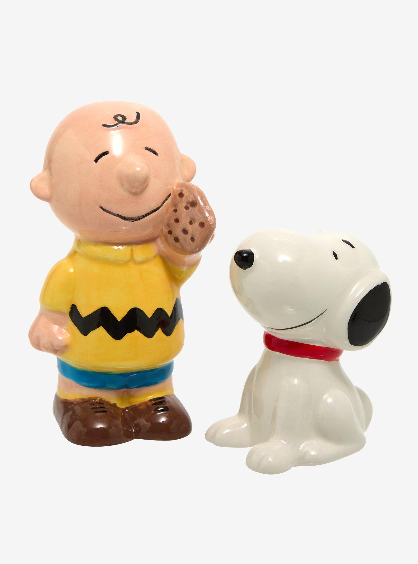 Peanuts Snoopy & Charlie Brown Salt and Pepper Shaker Set — BoxLunch Exclusive, , hi-res