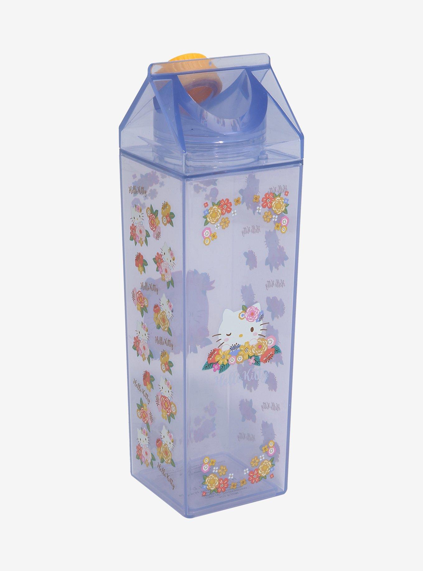 Sanrio Hello Kitty Floral Milk Carton Water Bottle - BoxLunch Exclusive, , hi-res