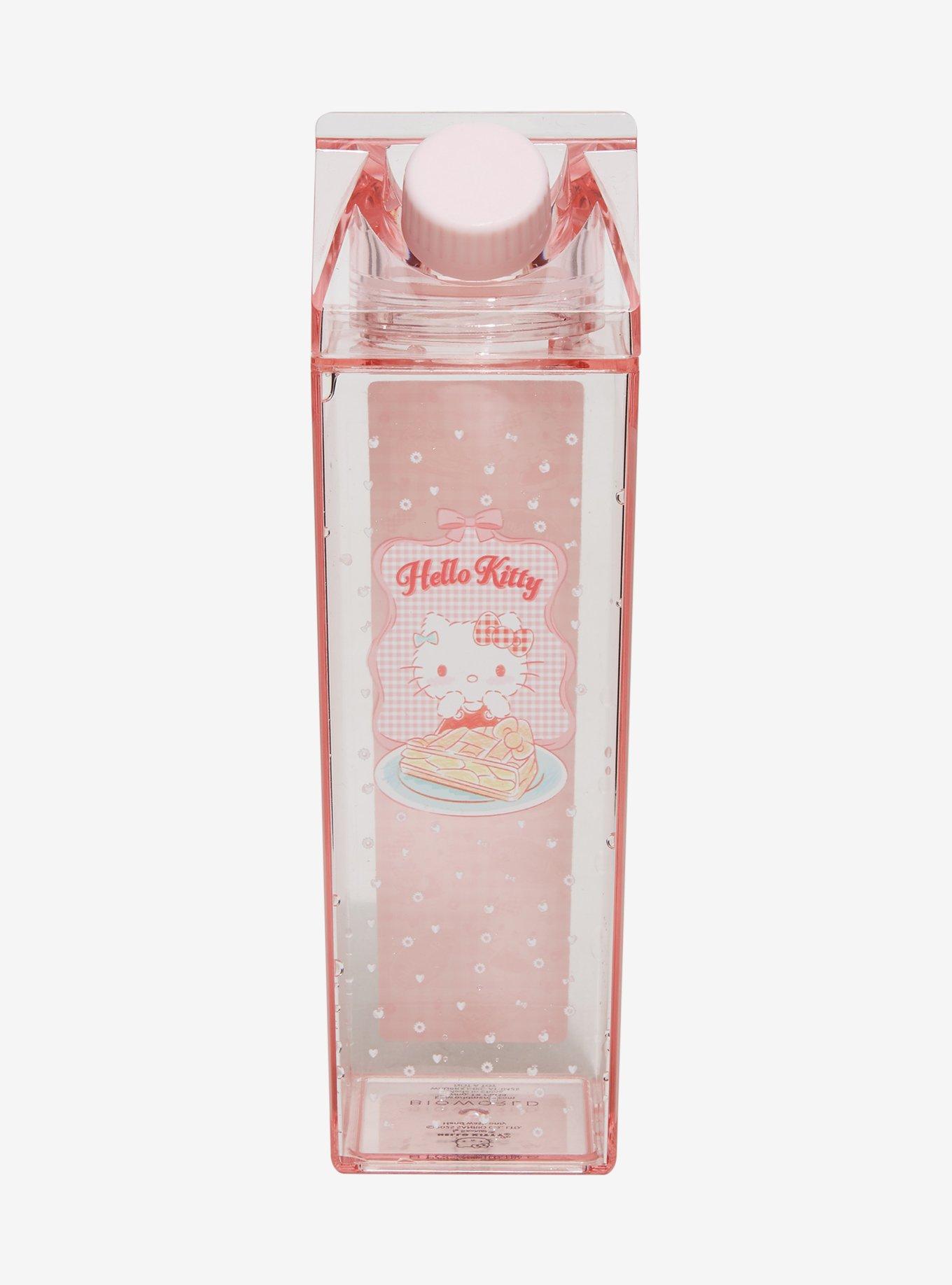 Sanrio Hello Kitty Gingham Milk Carton Water Bottle &mdash; BoxLunch Exclusive, , hi-res