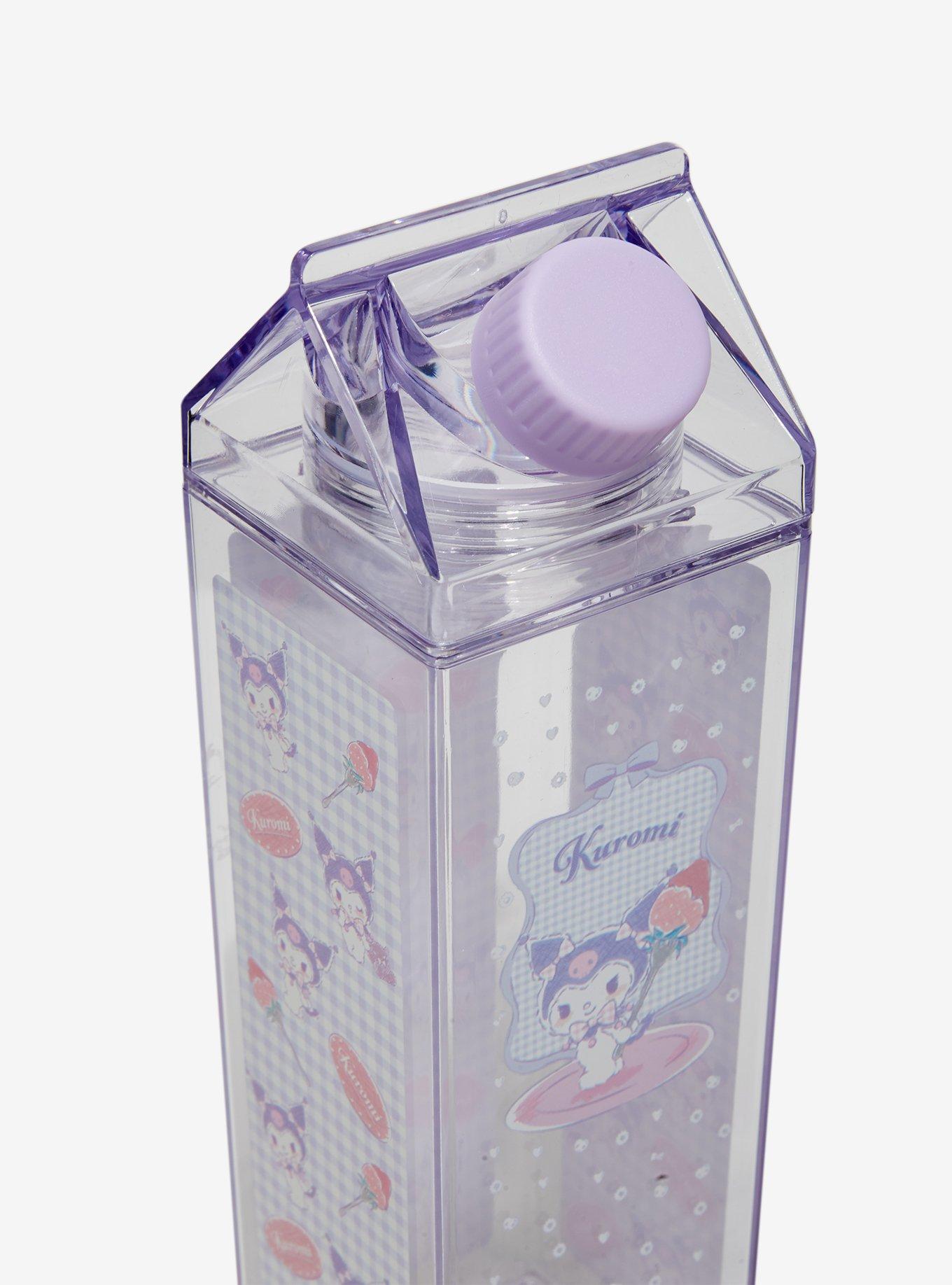 Sanrio Kuromi Gingham Milk Carton Water Bottle — BoxLunch Exclusive, , alternate