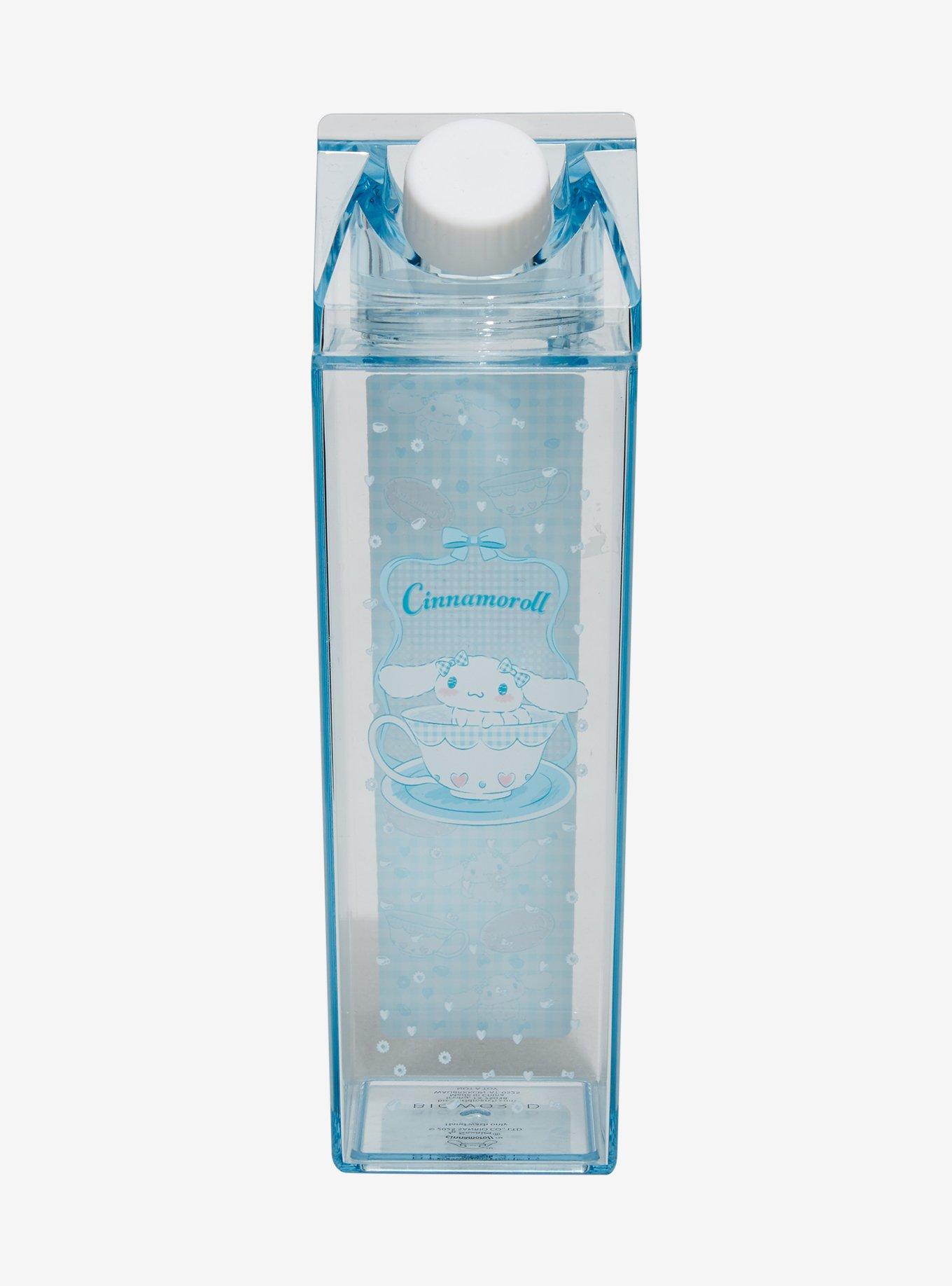 Sanrio Cinnamoroll Gingham Milk Carton Water Bottle — BoxLunch Exclusive, , hi-res