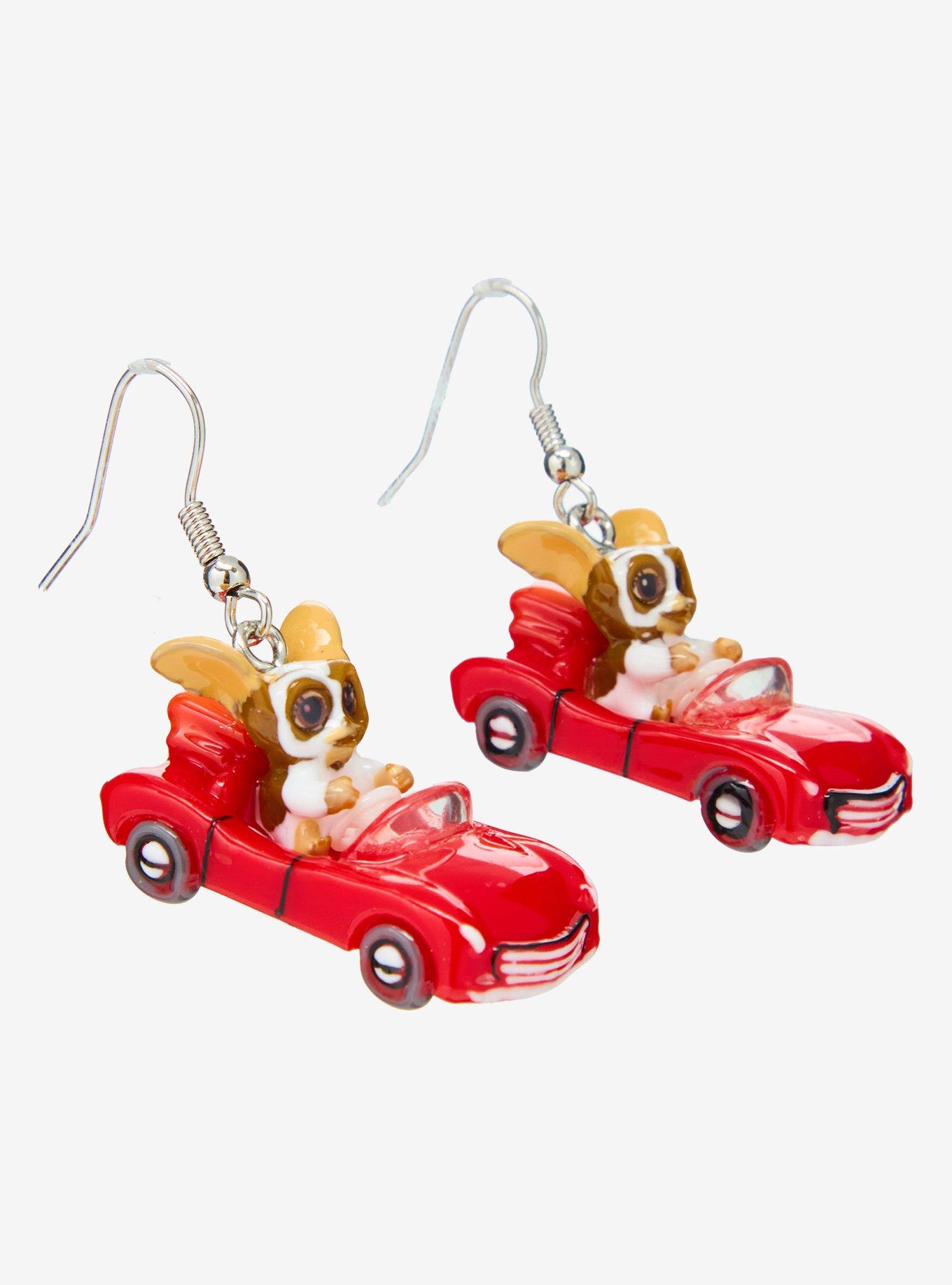 Gremlins Gizmo Red Car Earrings, , alternate
