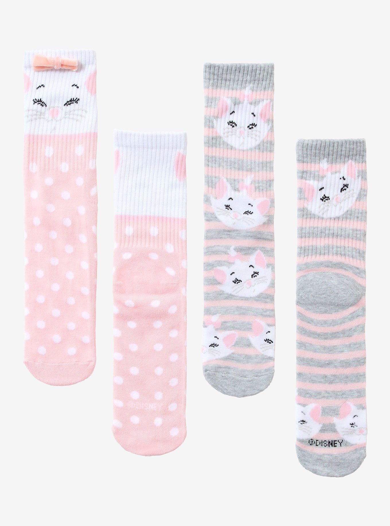 Disney The Aristocats Marie Crew Socks 2 Pair, , hi-res