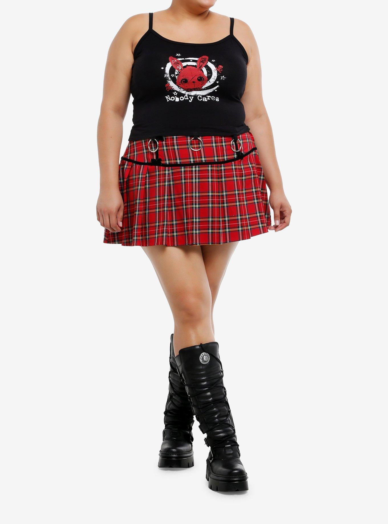Nobody Cares Bunny O-Ring Crop Cami Plus Size, , hi-res