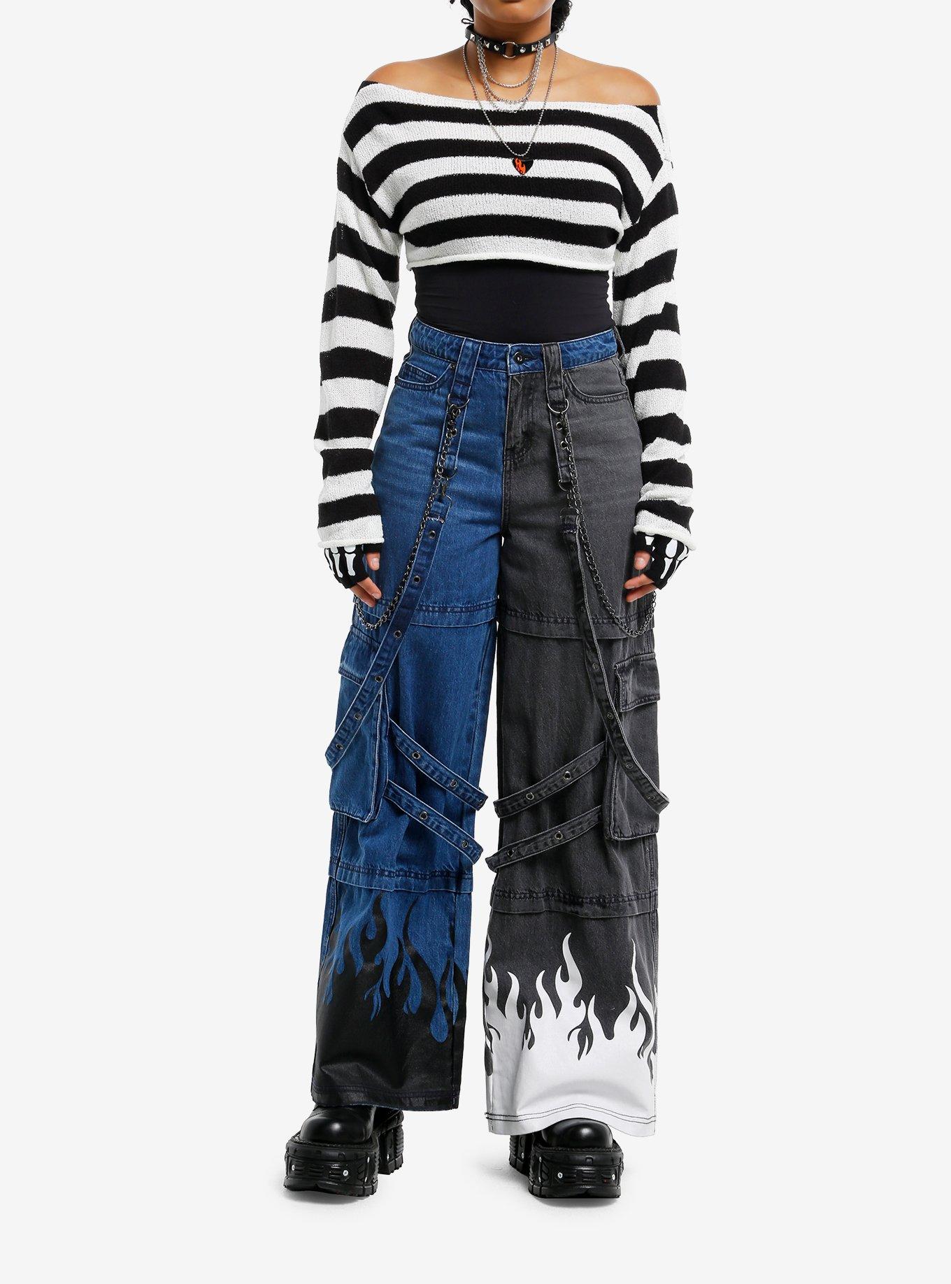 Black & White Stripe Bolero Girls Crop Shrug, , hi-res