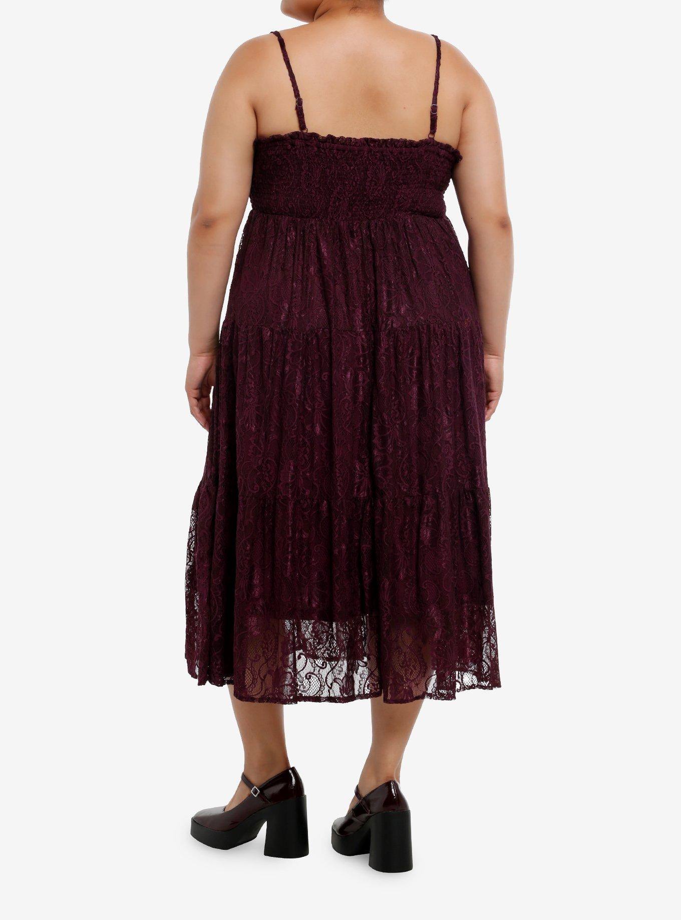 Fig Floral Lace Maxi Dress Plus Size, , hi-res