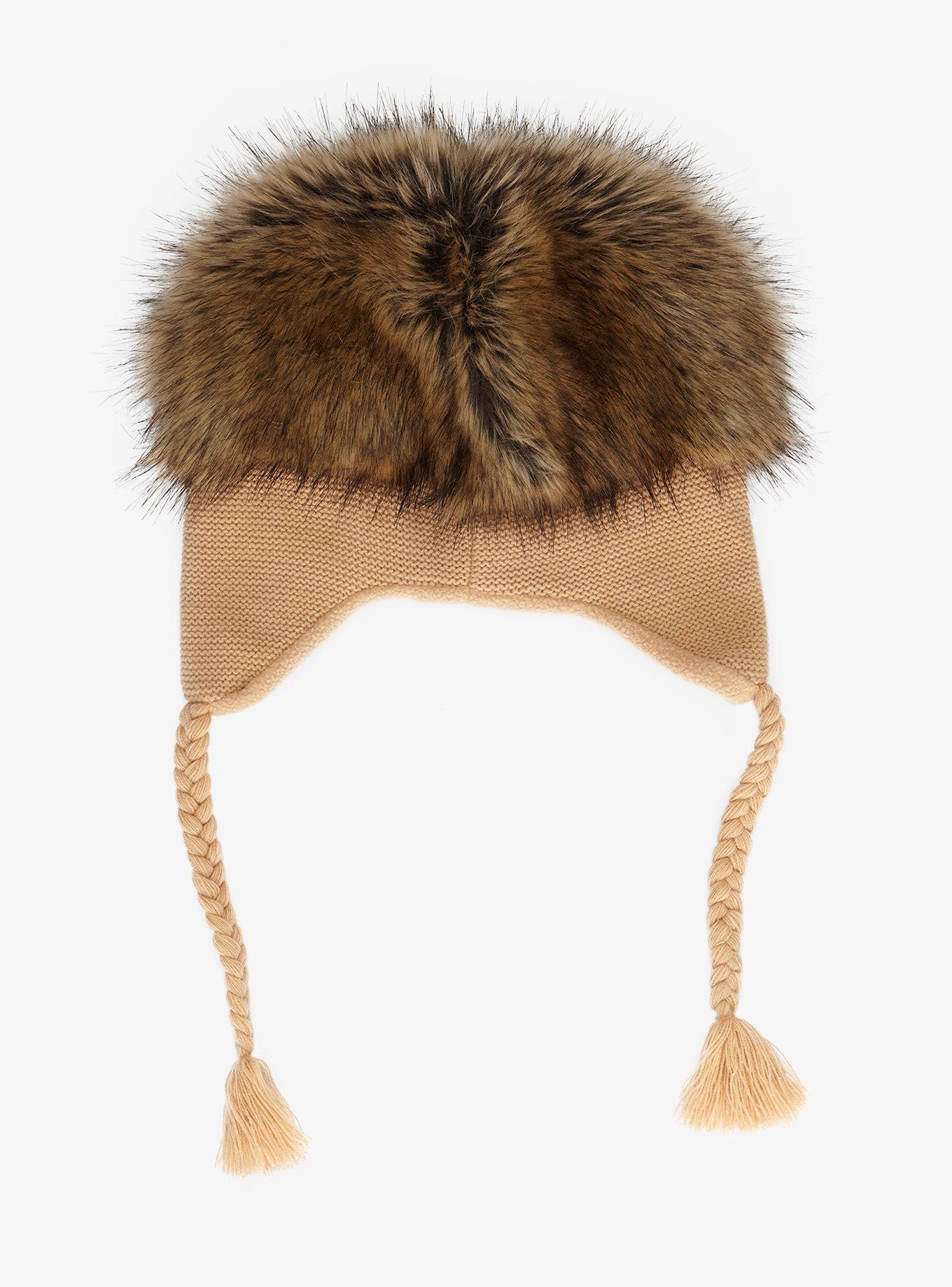 Hedgehog Fuzzy Tassel Beanie, , hi-res