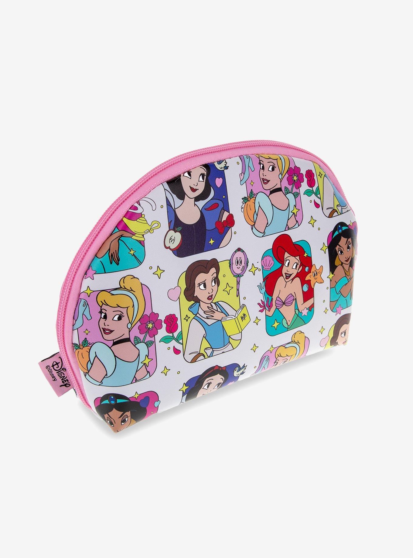 Mad Beauty Disney Princess Cartoon Grid Allover Print Cosmetic Bag, , alternate