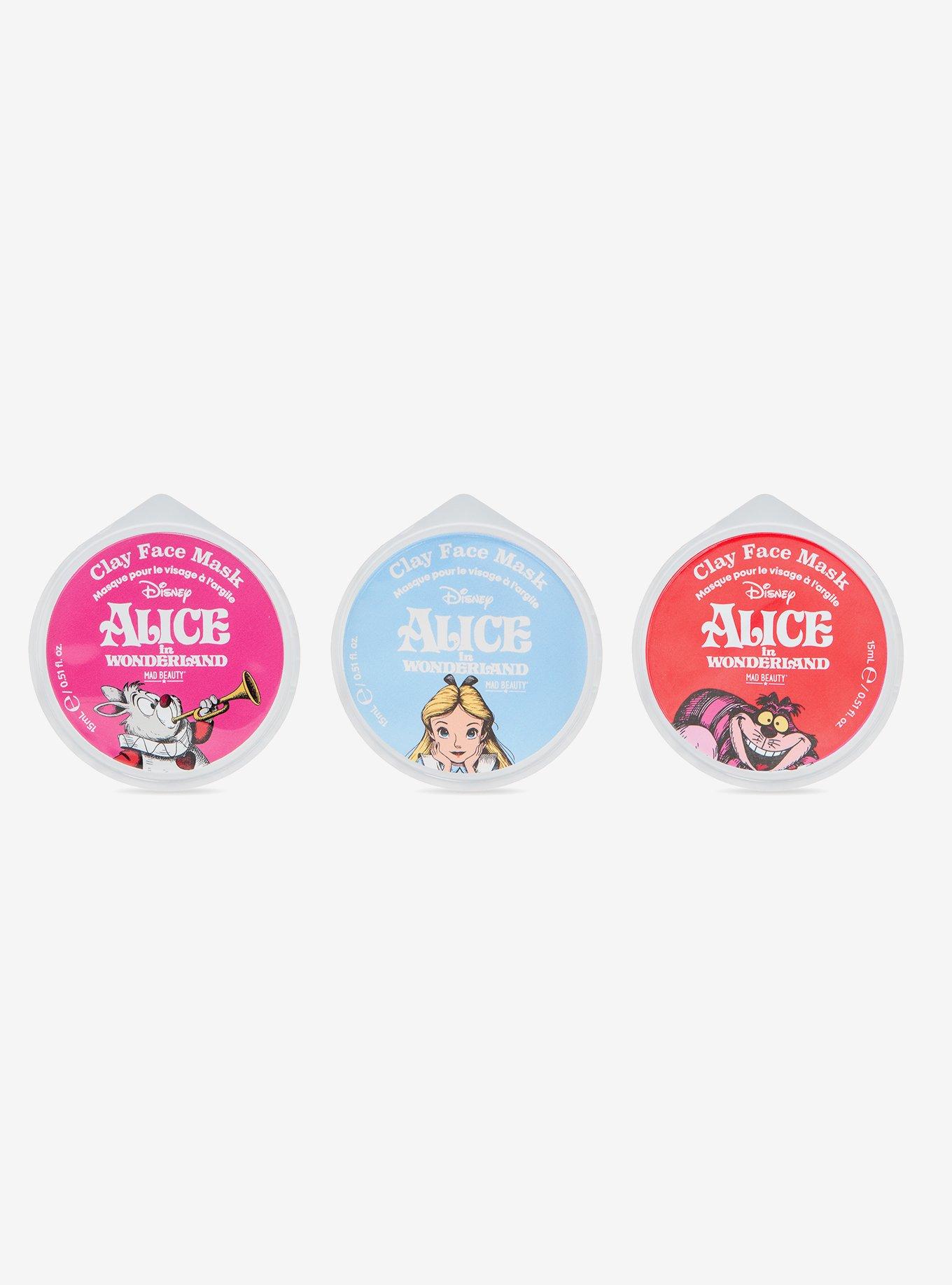 Mad Beauty Disney Alice in Wonderland Clay Face Mask Trio Set, , alternate