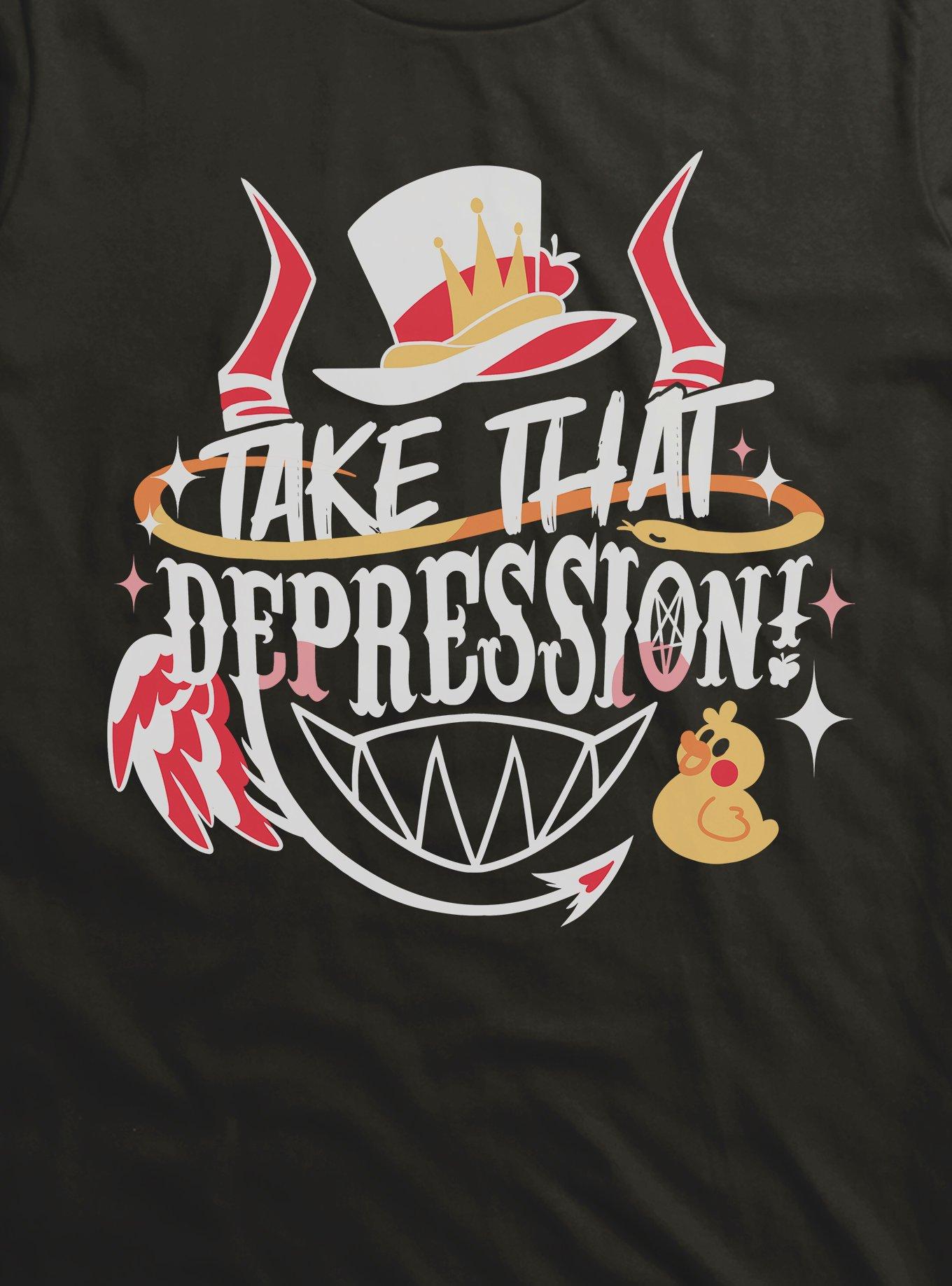 Hazbin Hotel Lucifer Take That Depression Extra Soft T-Shirt, , hi-res