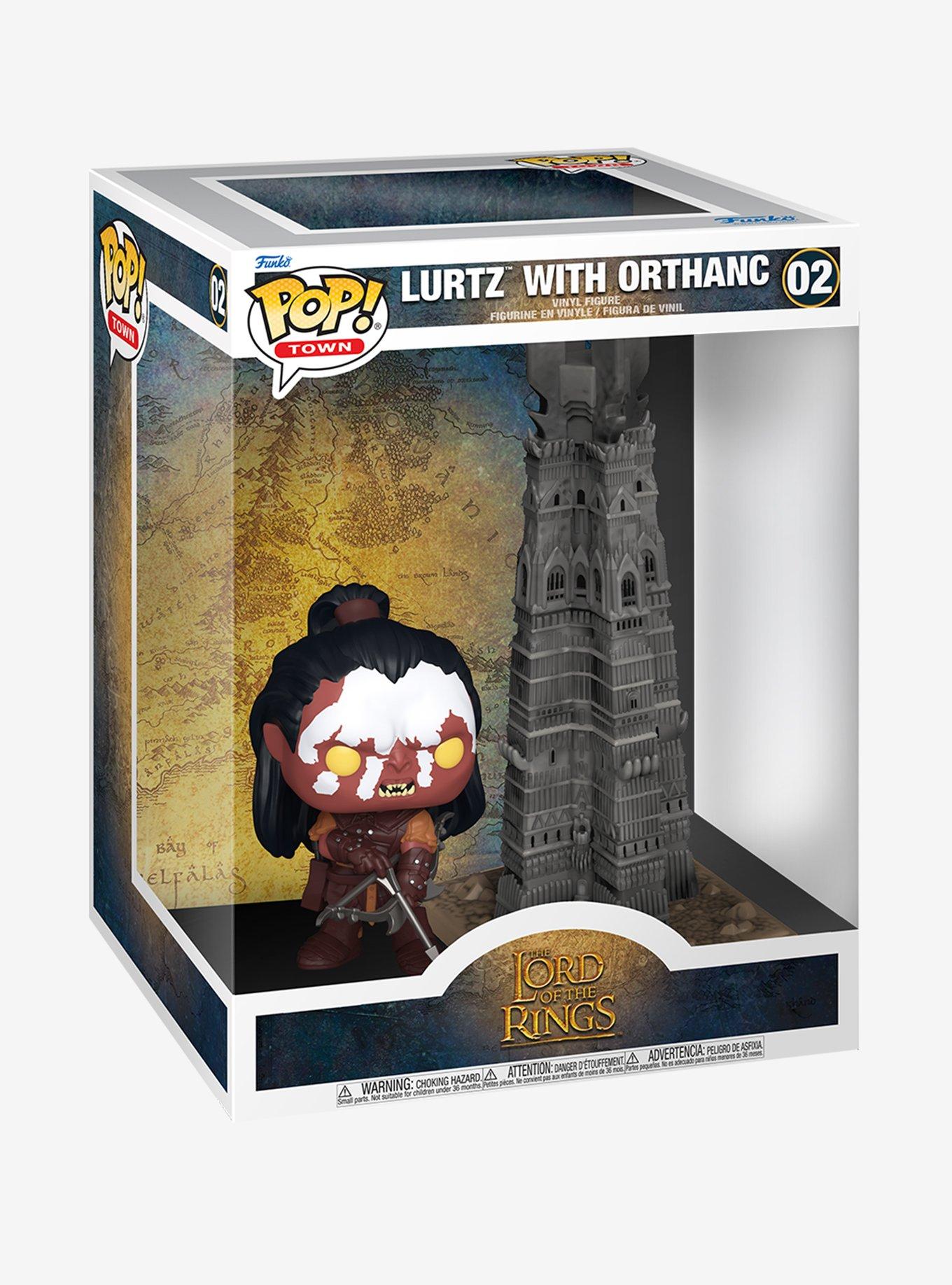 Funko Pop! Town The Lord of the Rings Lurtz With Orthanc Vinyl Figure, , hi-res