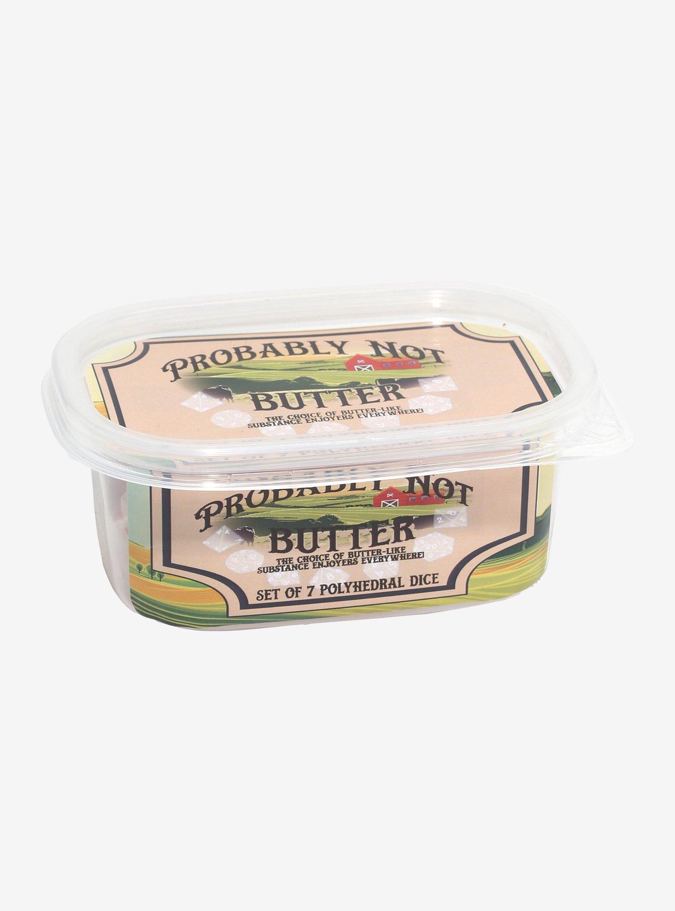 Probably Not Butter Polyhedral Dice Set Hot Topic Exclusive, , hi-res