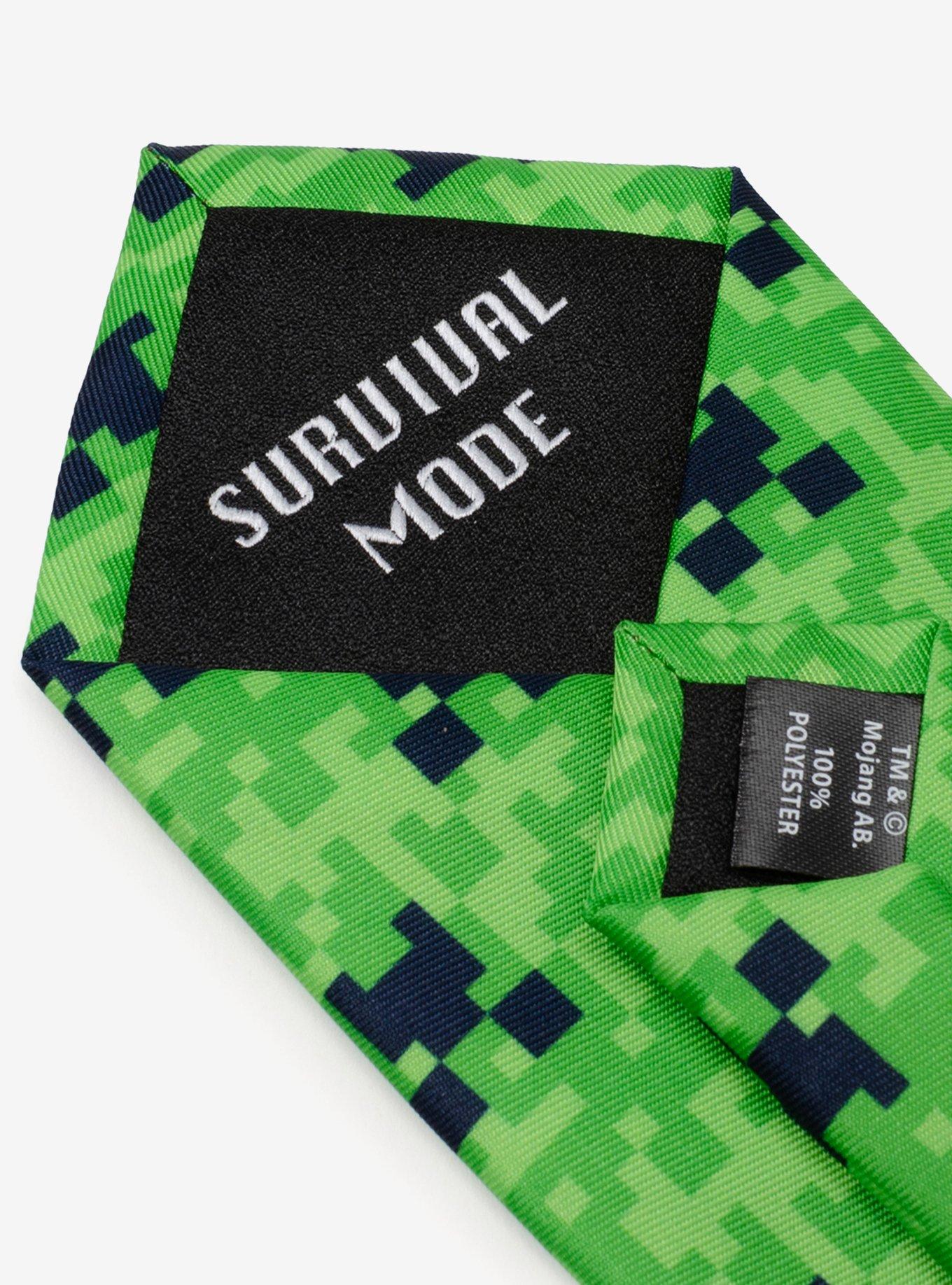 Minecraft Creeper Green Father & Son Tie Set, , hi-res