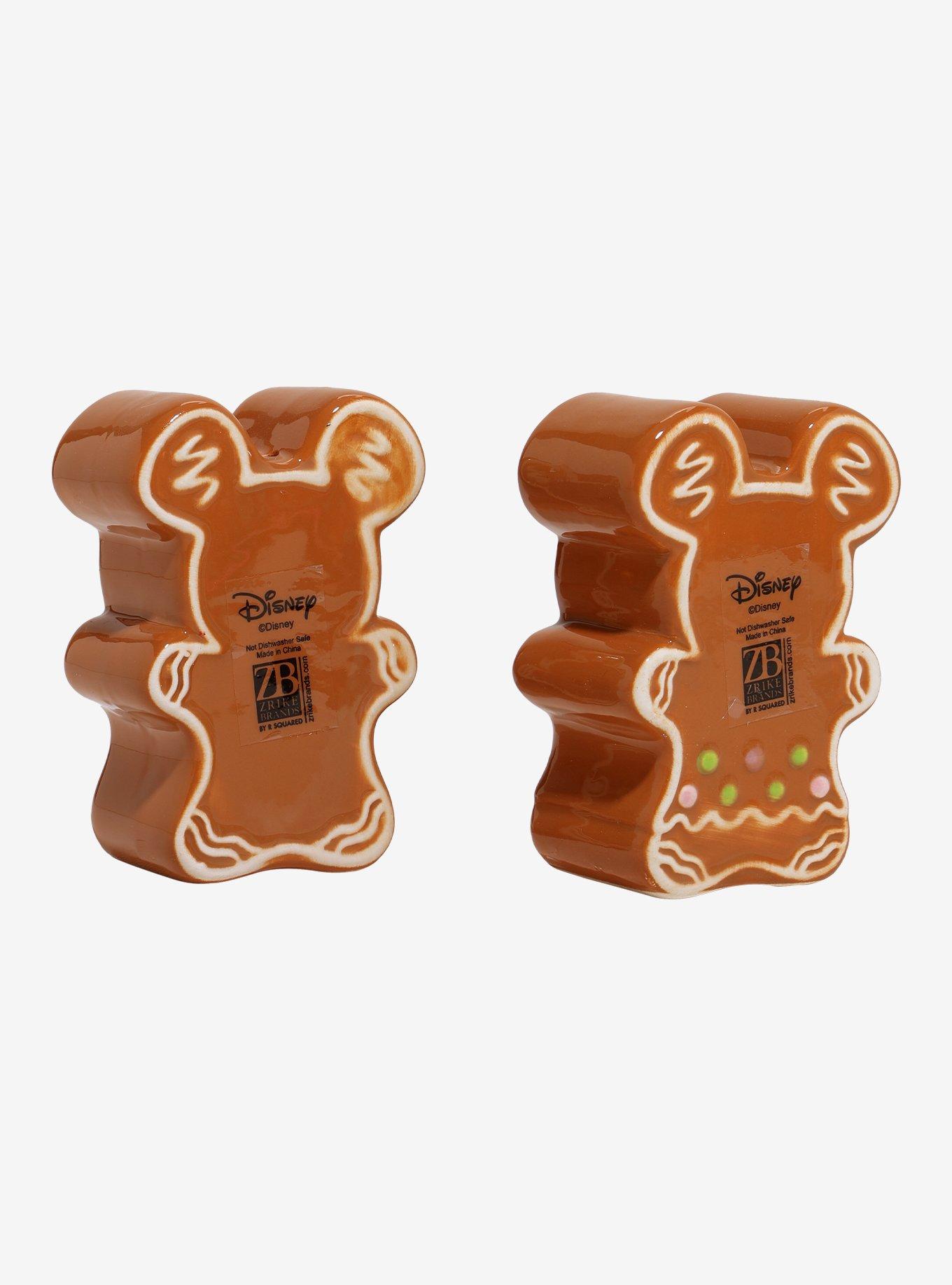 Disney Mickey Mouse & Minnie Mouse Gingerbread Salt & Pepper Shaker Set - BoxLunch Exclusive, , hi-res