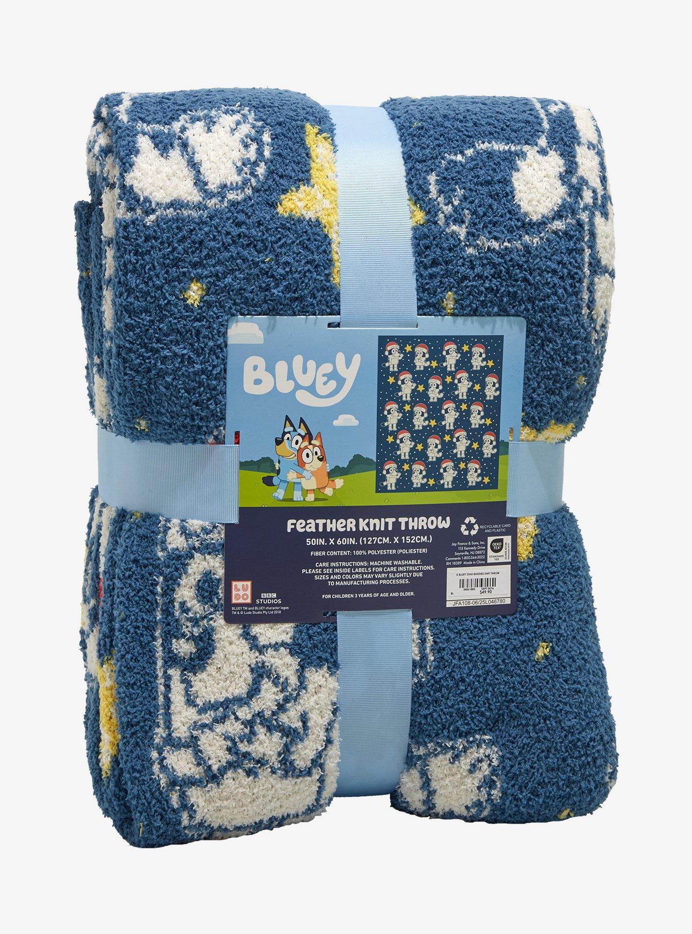 Bluey Bingo & Bluey Holiday Stars Throw - BoxLunch Exclusive, , hi-res