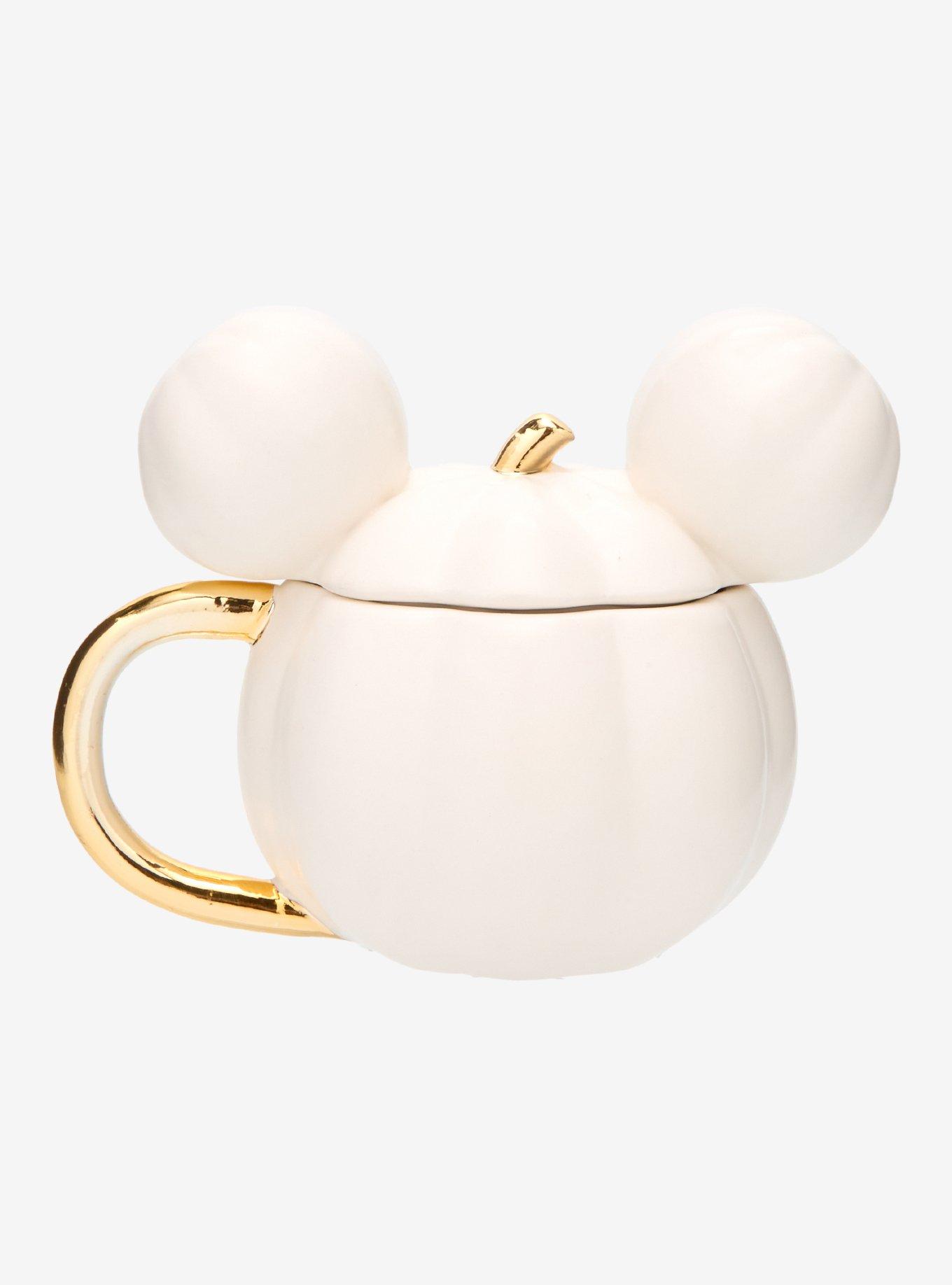 Disney Mickey Mouse Pumpkin White Mug With Lid &mdash; BoxLunch Exclusive, , alternate