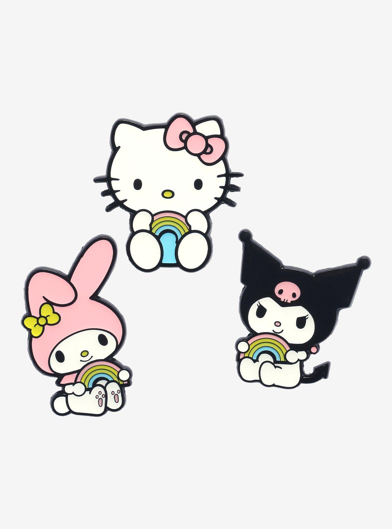 Sanrio Hello Kitty and Friends Rainbow Layered Multi-Pin Set - BoxLunch Exclusive, , hi-res