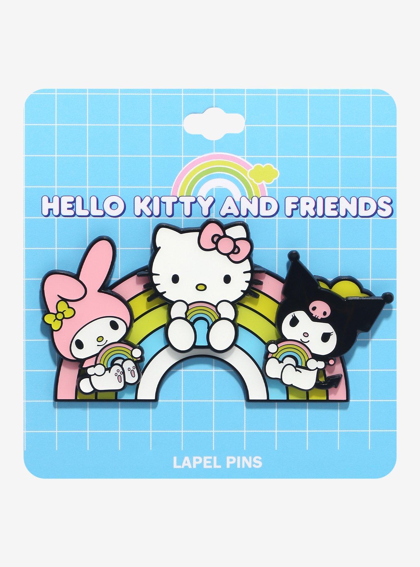 Sanrio Hello Kitty and Friends Rainbow Layered Multi-Pin Set - BoxLunch Exclusive, , alternate