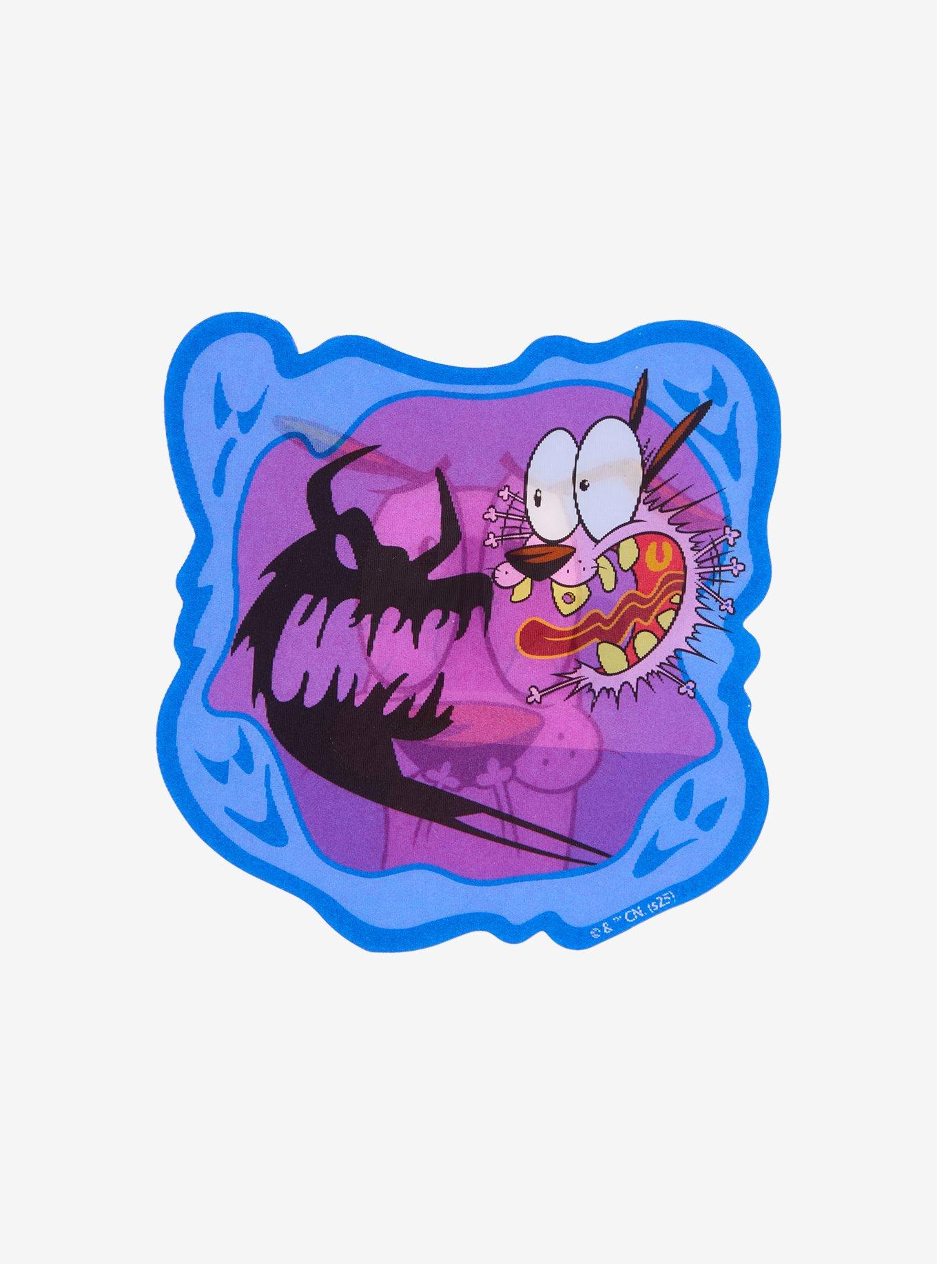 Courage the Cowardly Dog Courage Lenticular Sticker, , alternate