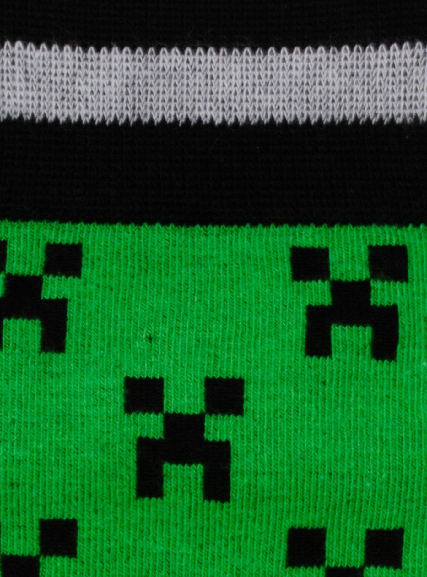 Minecraft Creeper Green Father & Son Sock Set, , alternate