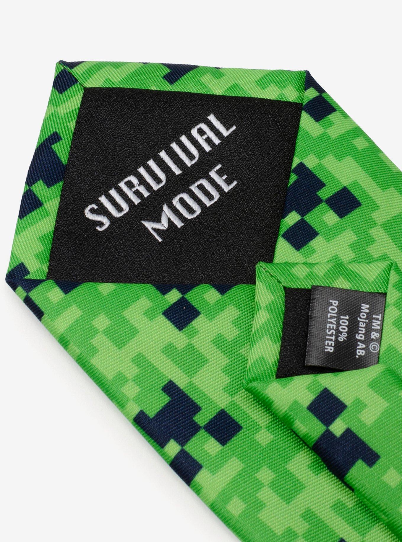 Minecraft Creeper Green Men's Tie, , alternate