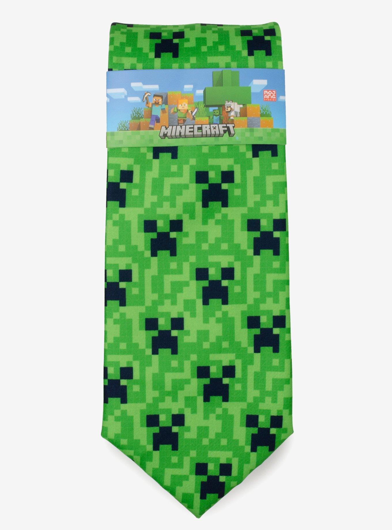 Minecraft Creeper Green Men's Tie, , alternate