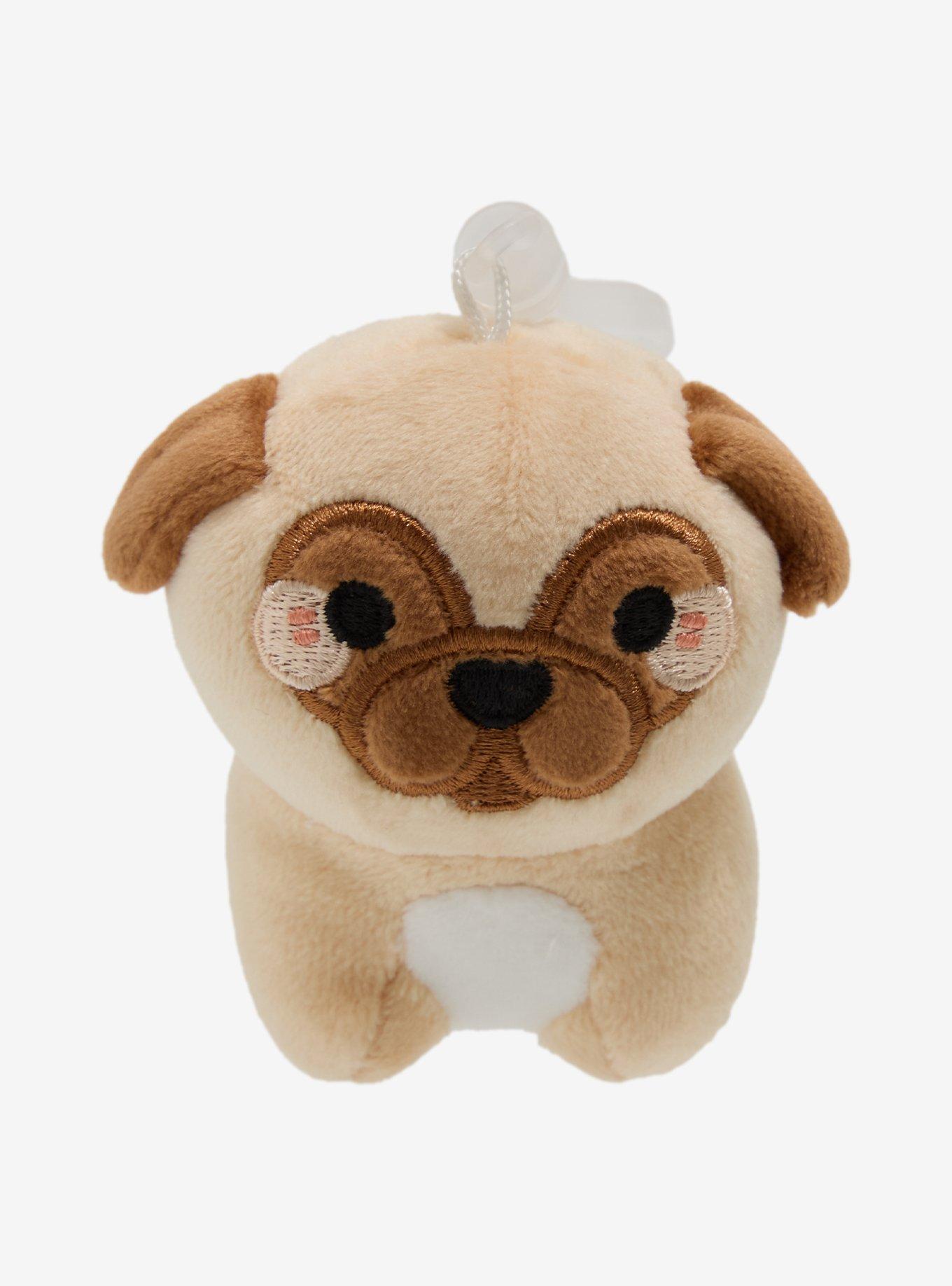 Mochi Pug Plush Key Chain, , hi-res