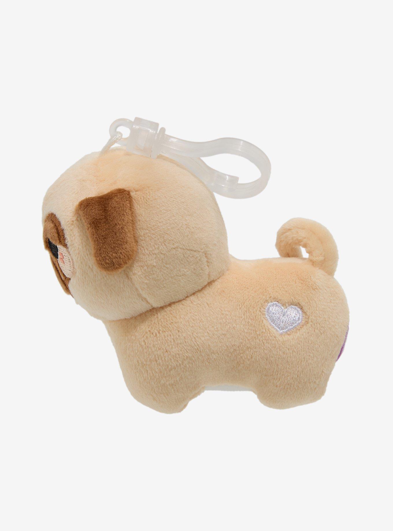 Mochi Pug Plush Key Chain, , alternate