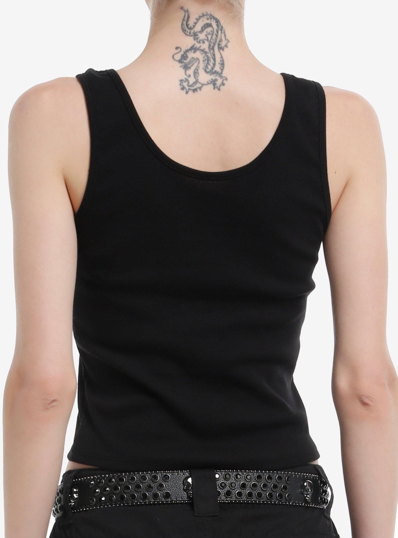 My Chemical Romance Logo Girls Tank Top, BLACK, alternate