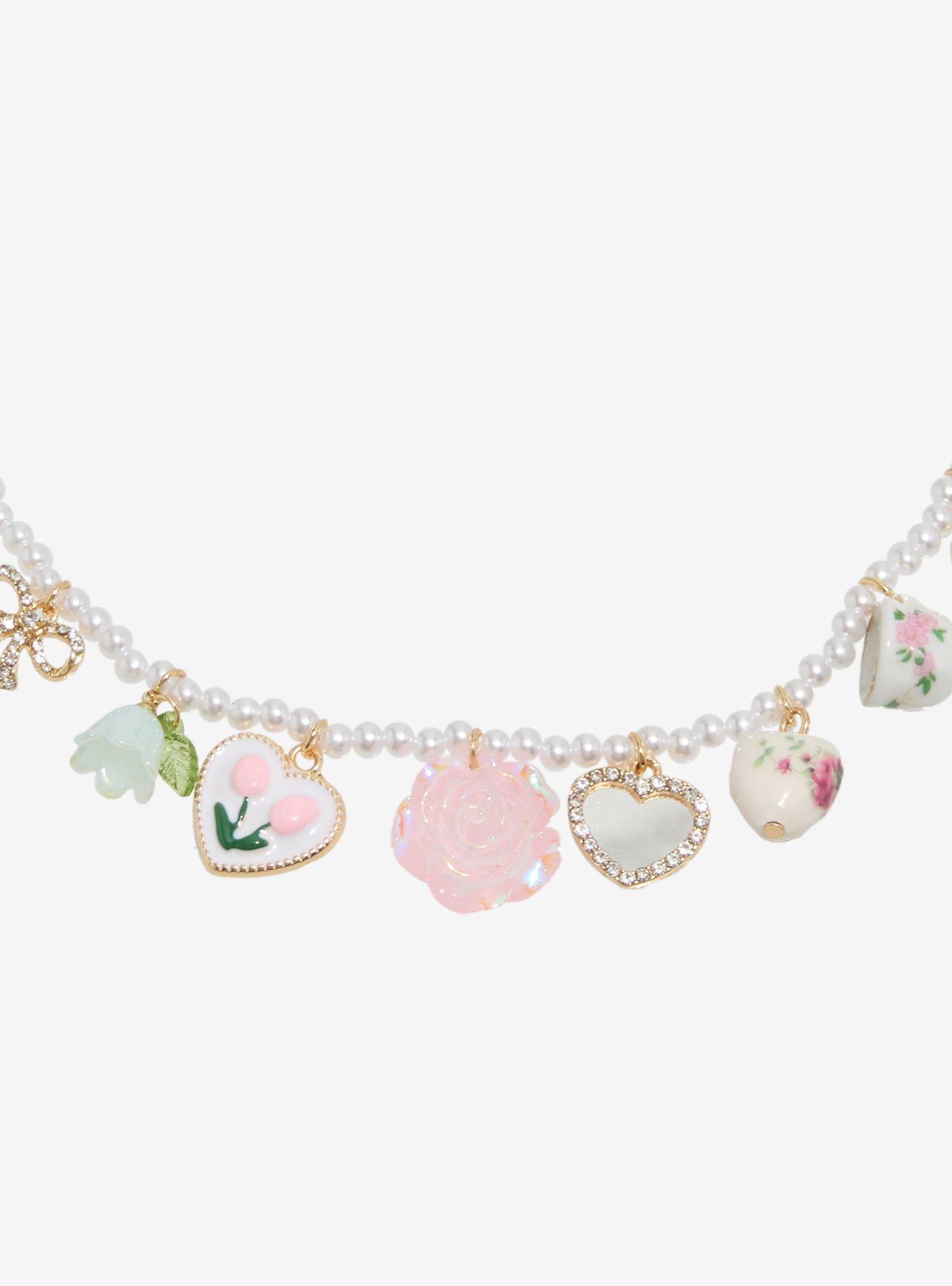 Thorn & Fable Tea Party Charm Necklace, , alternate
