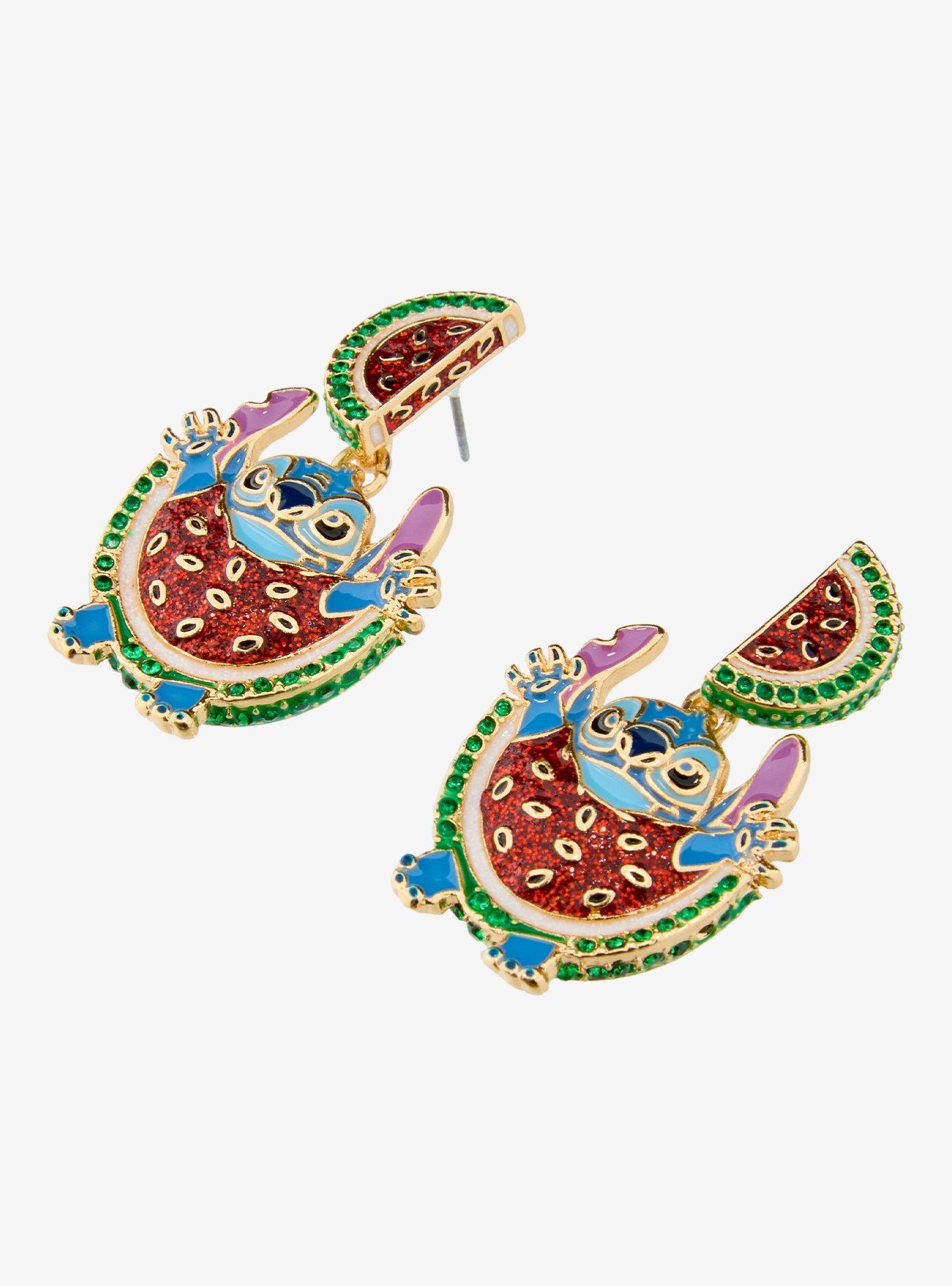 Baublebar Disney Lilo & Stitch Watermelon Stitch Earrings - BoxLunch Exclusive, , alternate