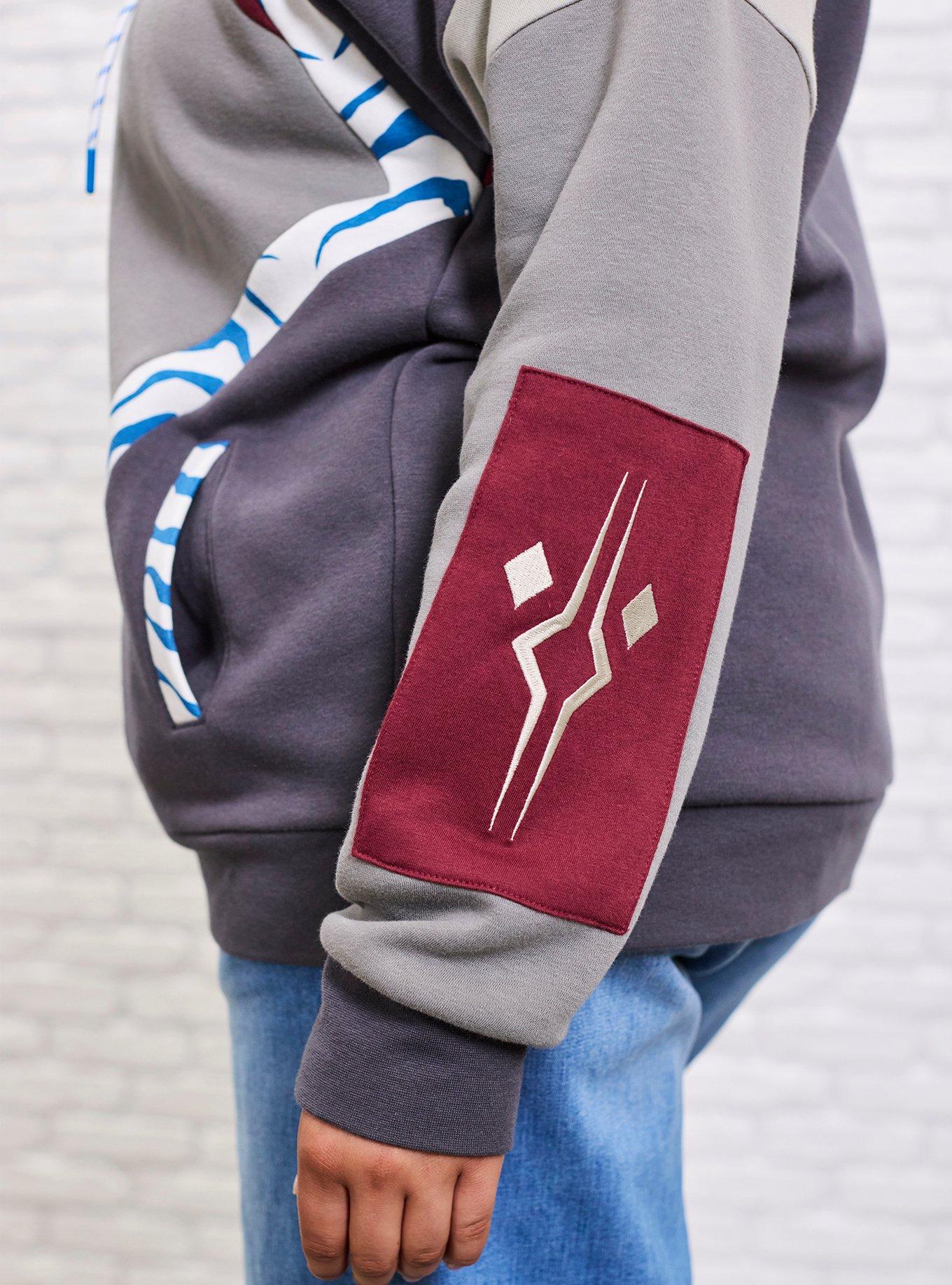 Her Universe Star Wars Ahsoka Tano Color-Block Hoodie Plus Size Her Universe Exclusive, MULTI, alternate