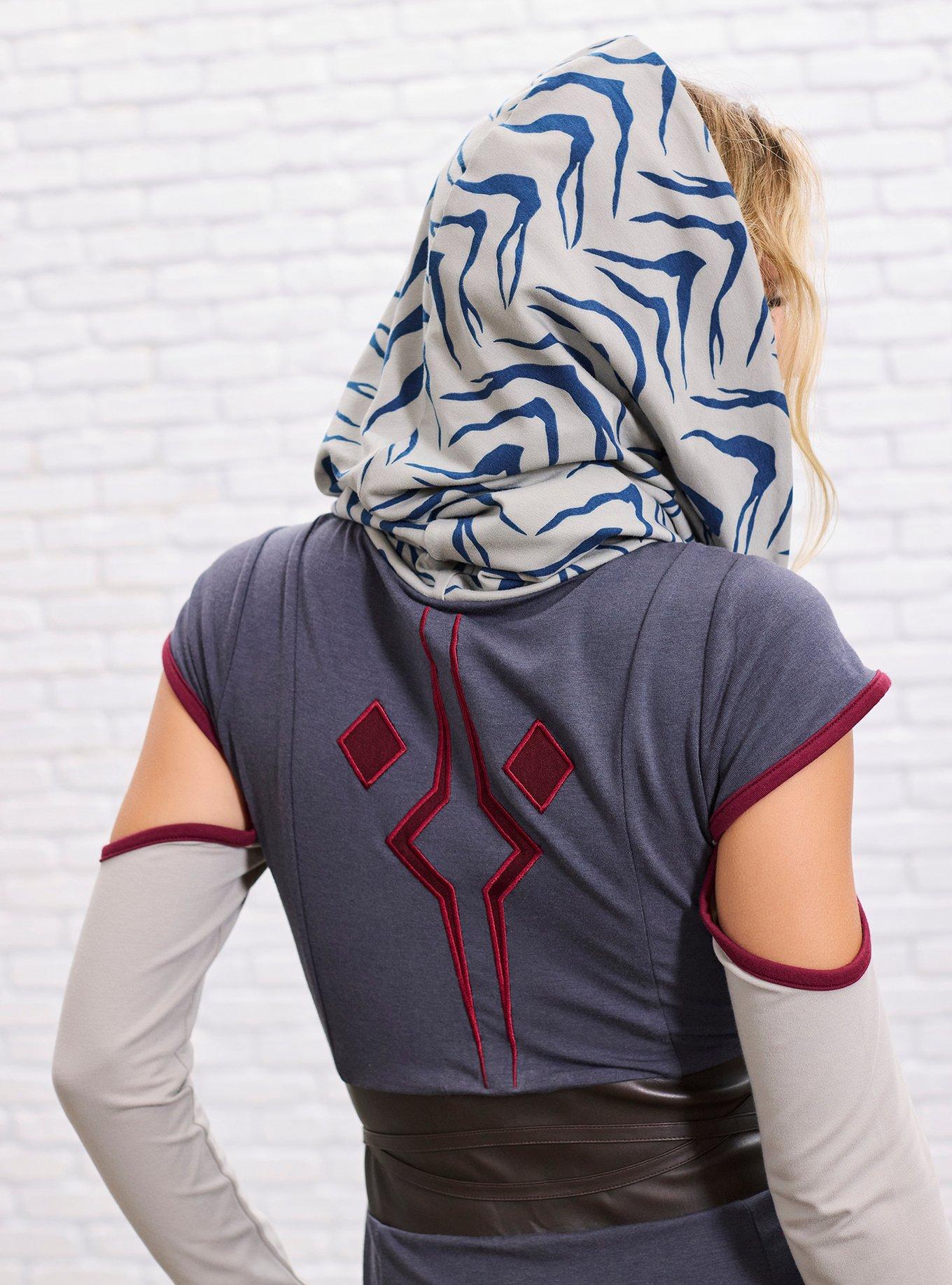Her Universe Star Wars Ahsoka Tano Cowl Neck Dress Her Universe Exclusive, MULTI, alternate