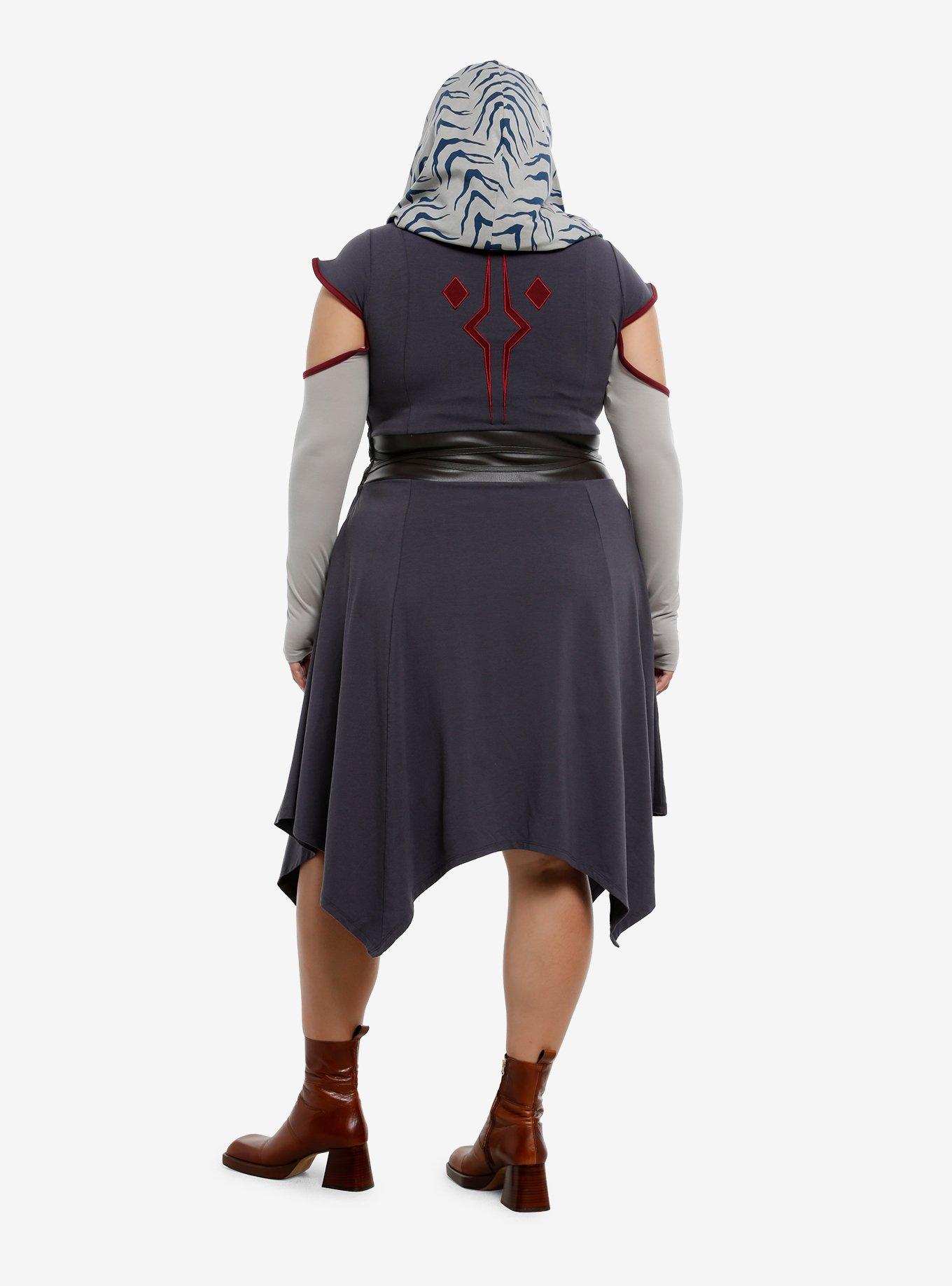 Her Universe Star Wars Ahsoka Tano Cowl Neck Dress Plus Size Her Universe Exclusive, , hi-res