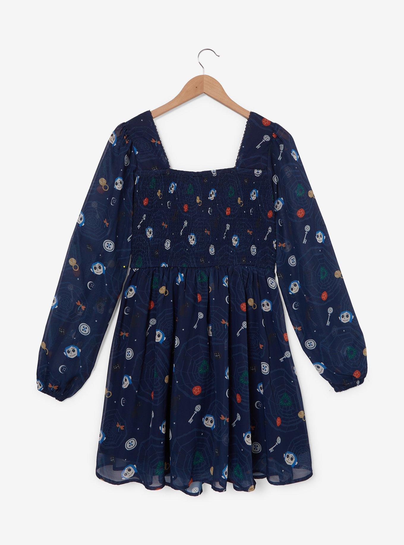 Coraline Icons Chiffon Dress, , hi-res