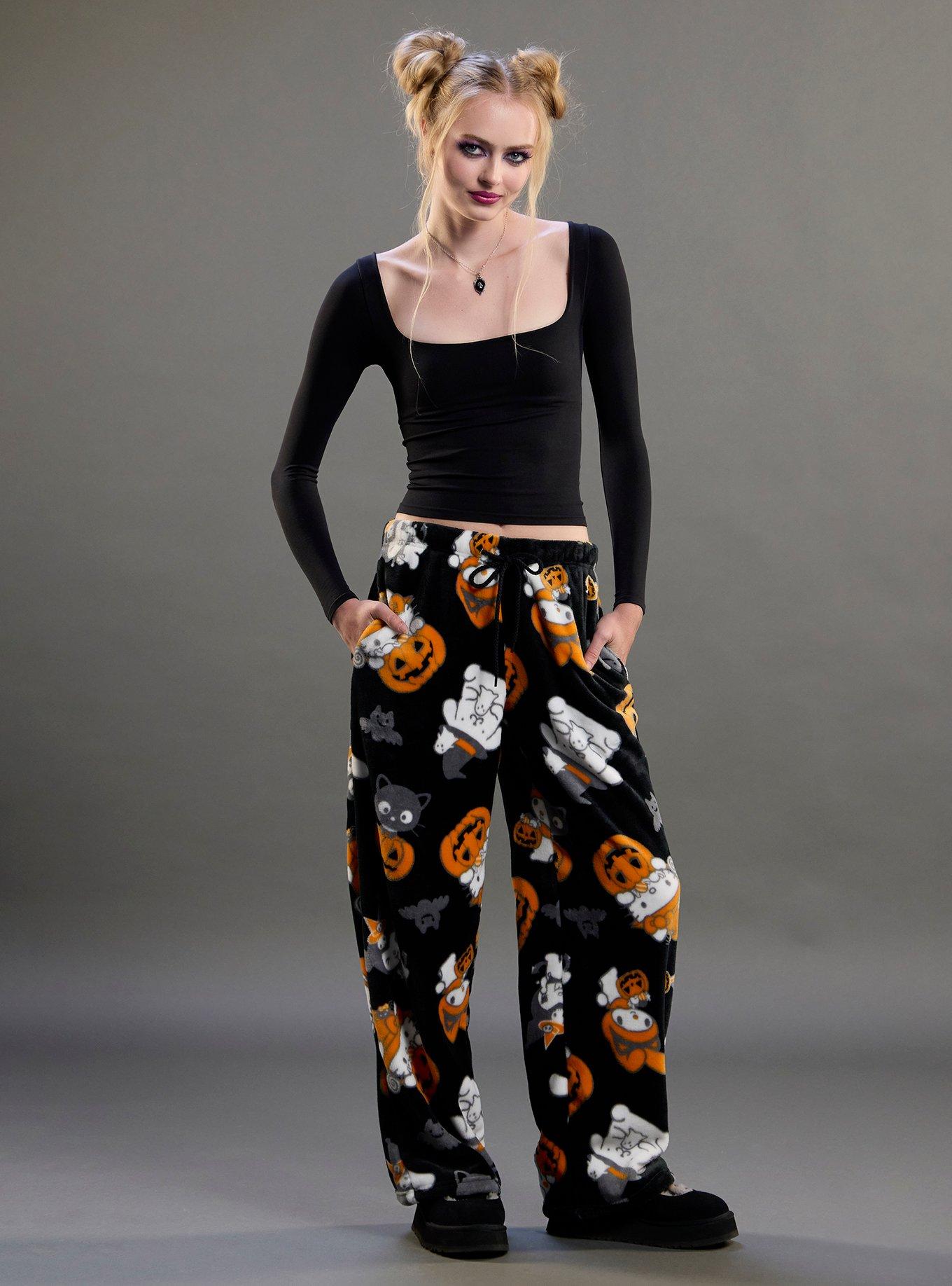 Hello Kitty And Friends Halloween Fuzzy Pajama Pants, , hi-res