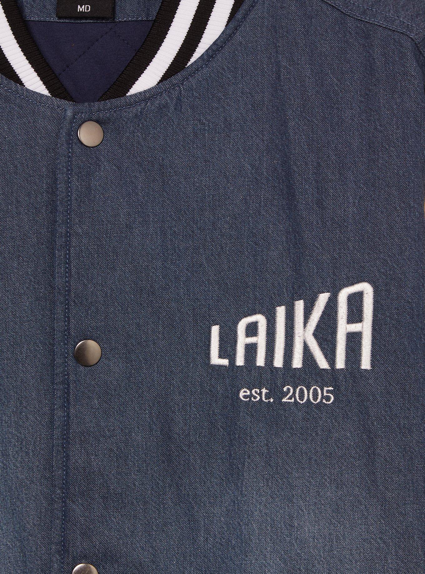 Laika Studios Characters Denim Varsity Jacket - BoxLunch Exclusive, MULTI, alternate