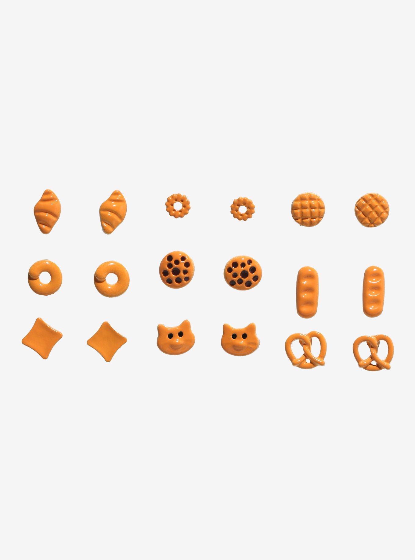 Sweet Society Bread Pastries Stud Earring Set, , hi-res