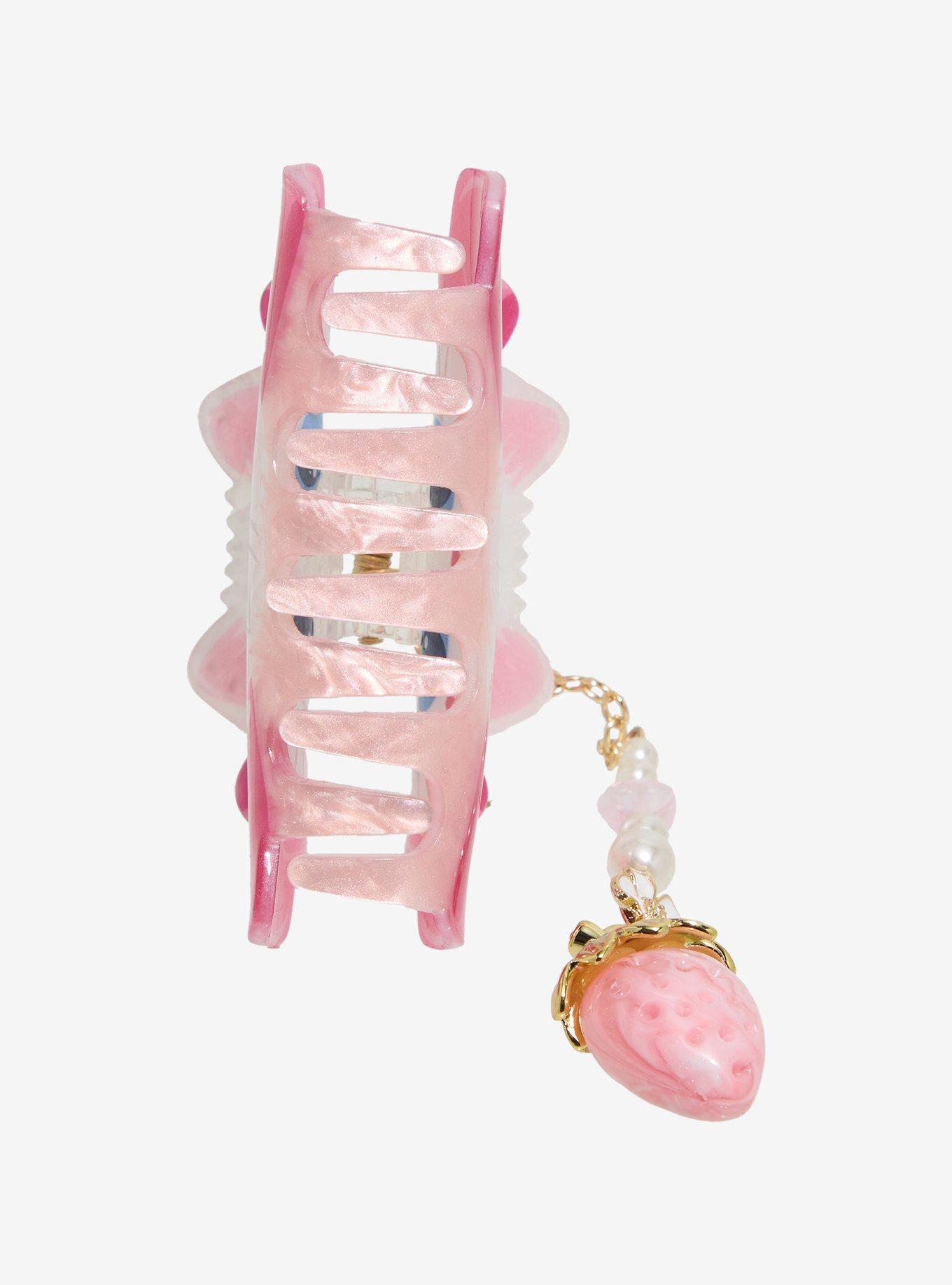 Sweet Society Kitty Strawberry Charm Claw Hair Clip, , alternate