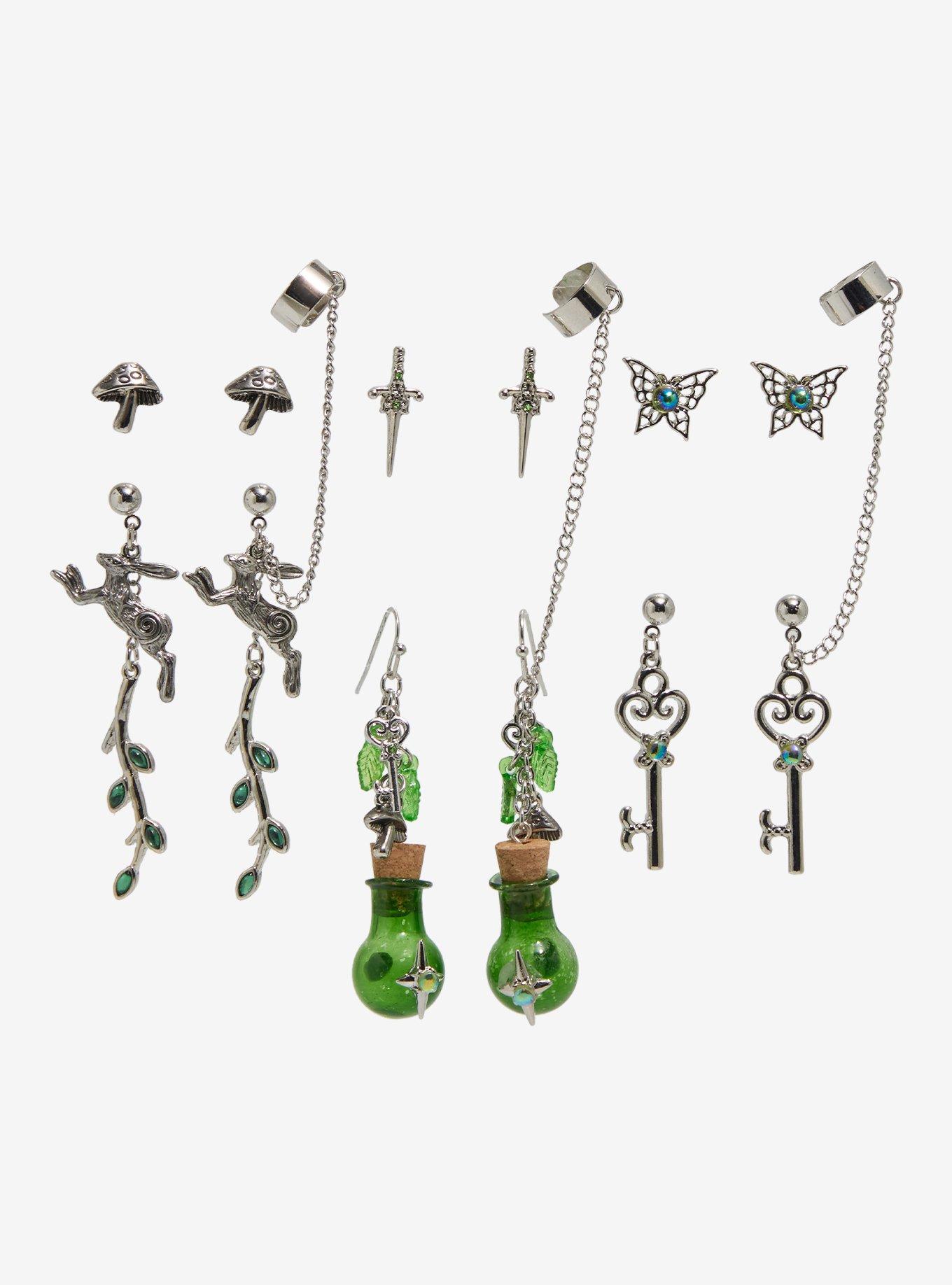 Thorn & Fable Enchanted Forest Cuff Earring Set, , hi-res