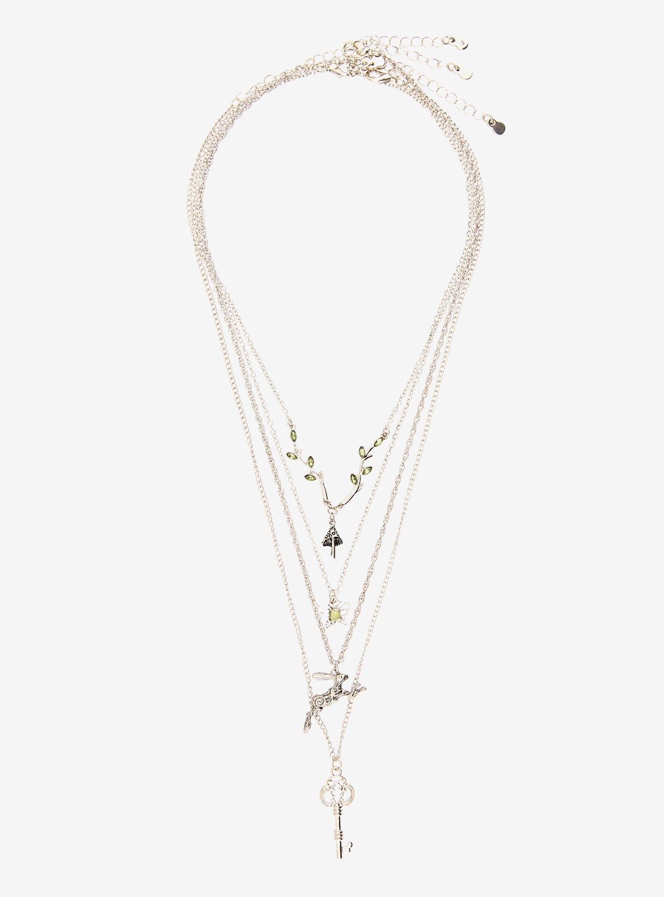 Thorn & Fable Rabbit Key Forest Necklace Set, , hi-res