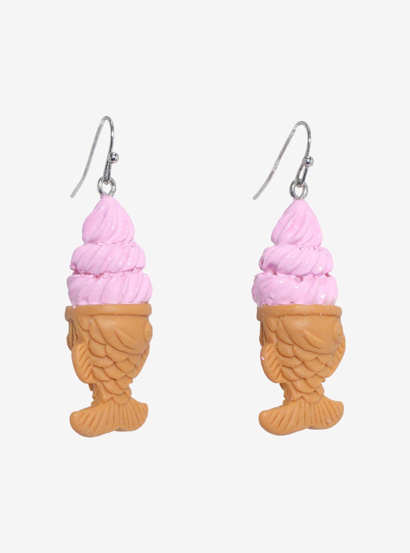 Sweet Society Ice Cream Taiyaki Drop Earrings, , hi-res