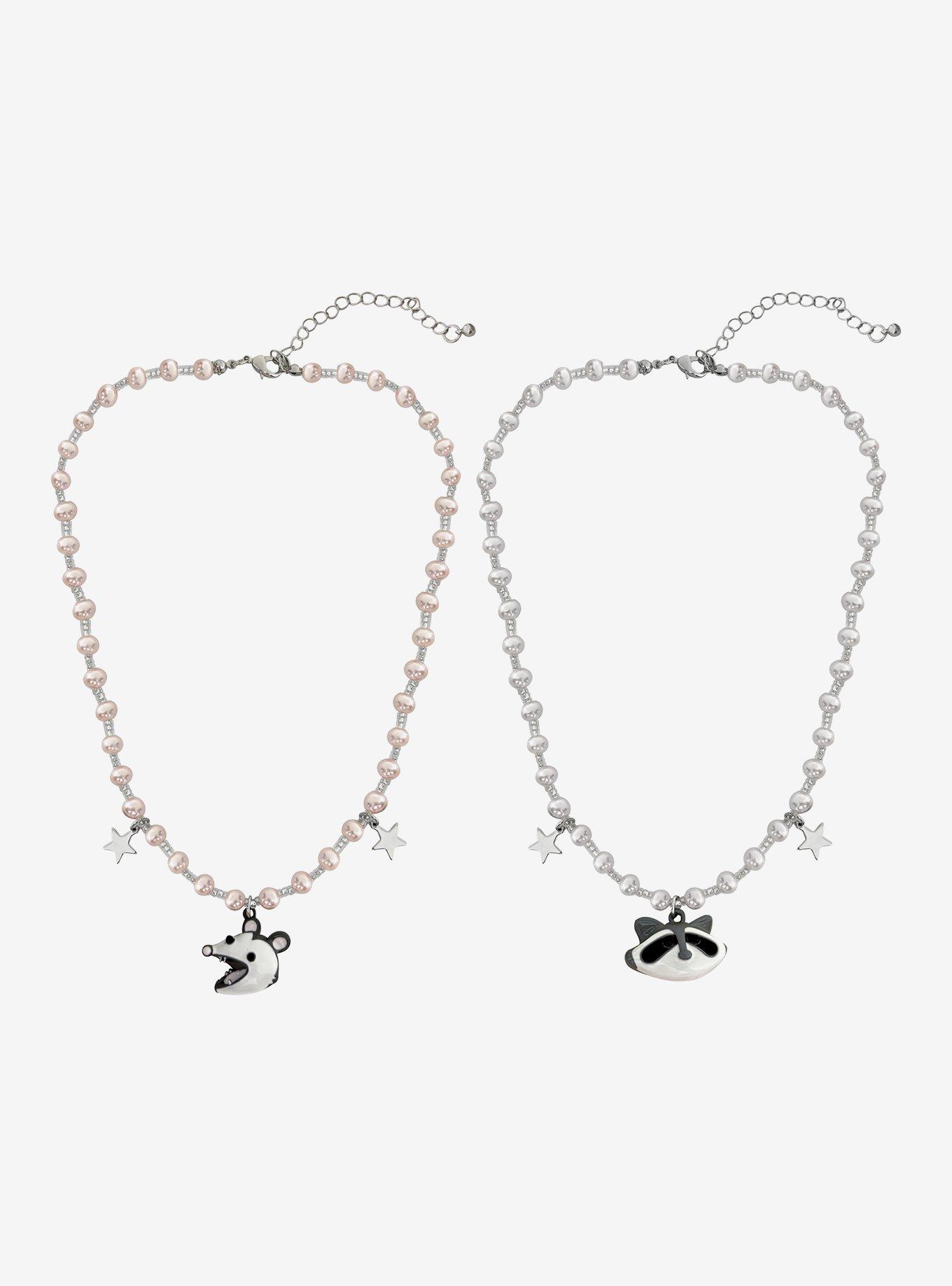 Sweet Society Possum & Raccoon Best Friend Necklace Set, , hi-res