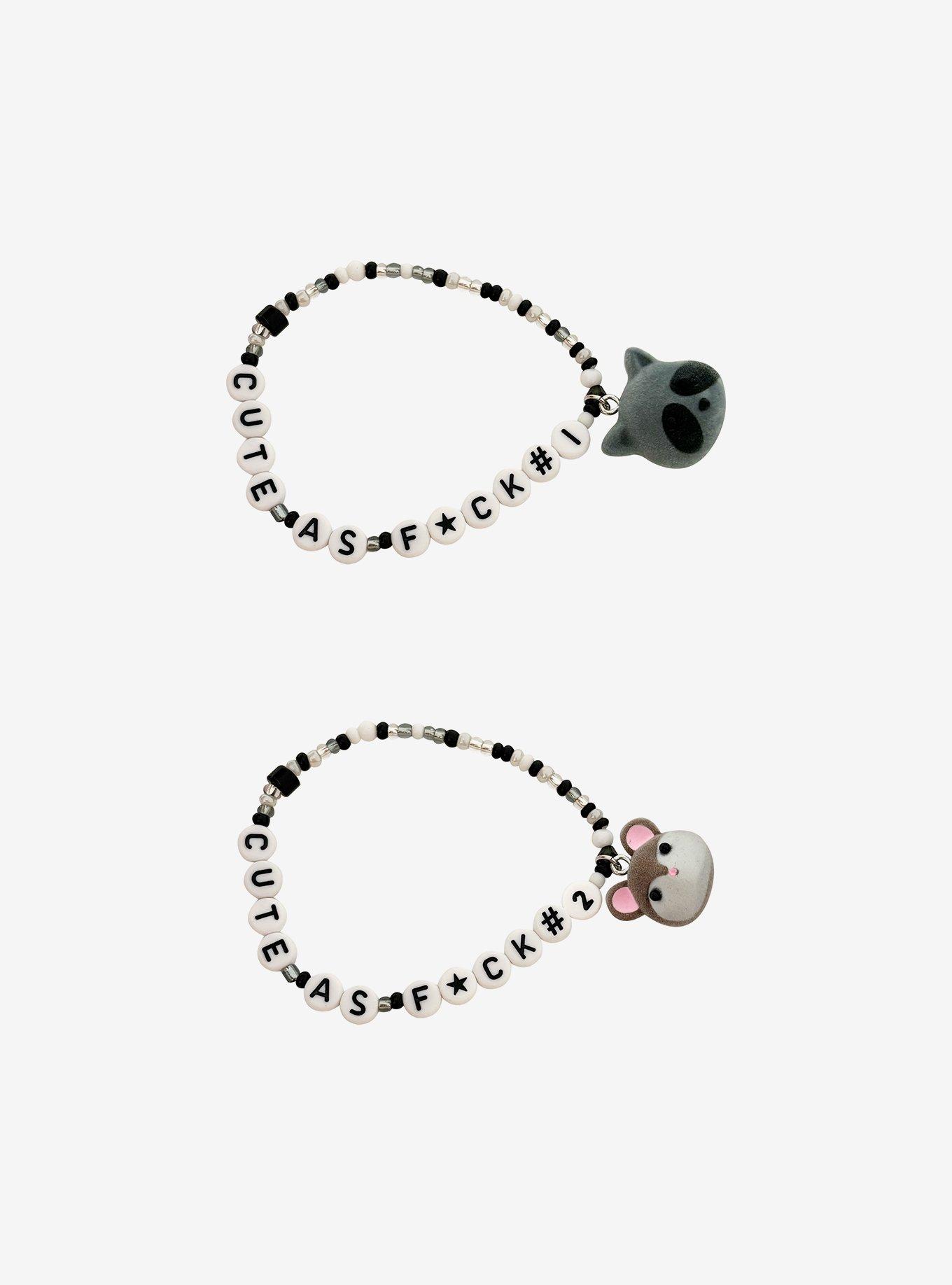 Sweet Society Cute Trash Critters Best Friend Bead Bracelet Set, , hi-res